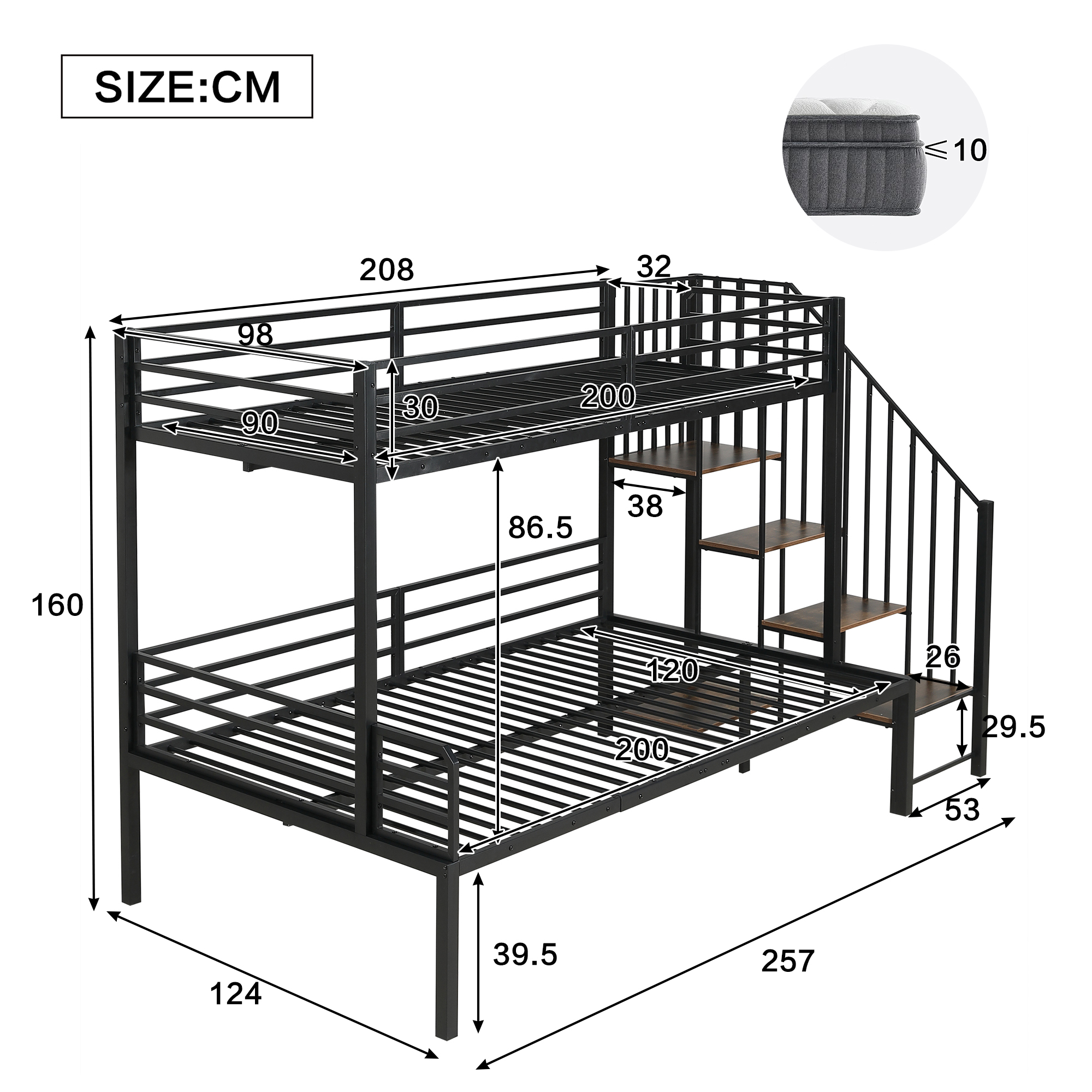 Dimensions et Stockage