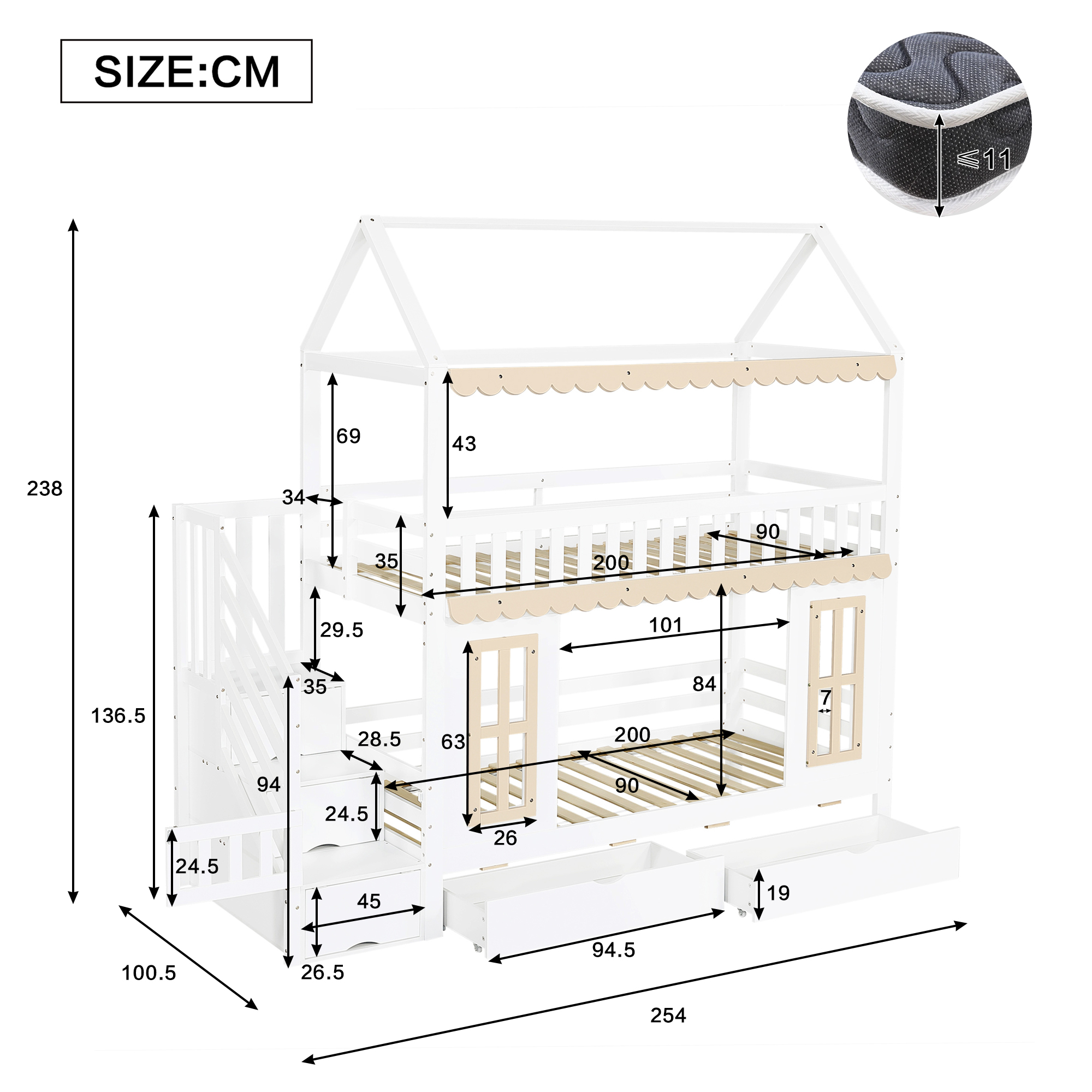 Rangement et Dimensions
