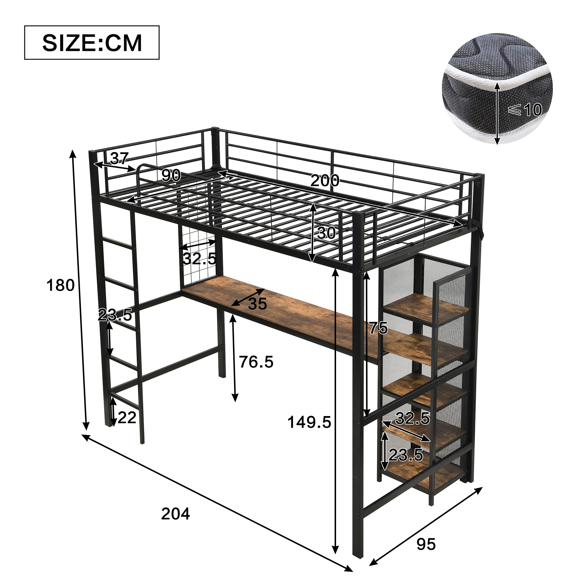 Rangement et bureau