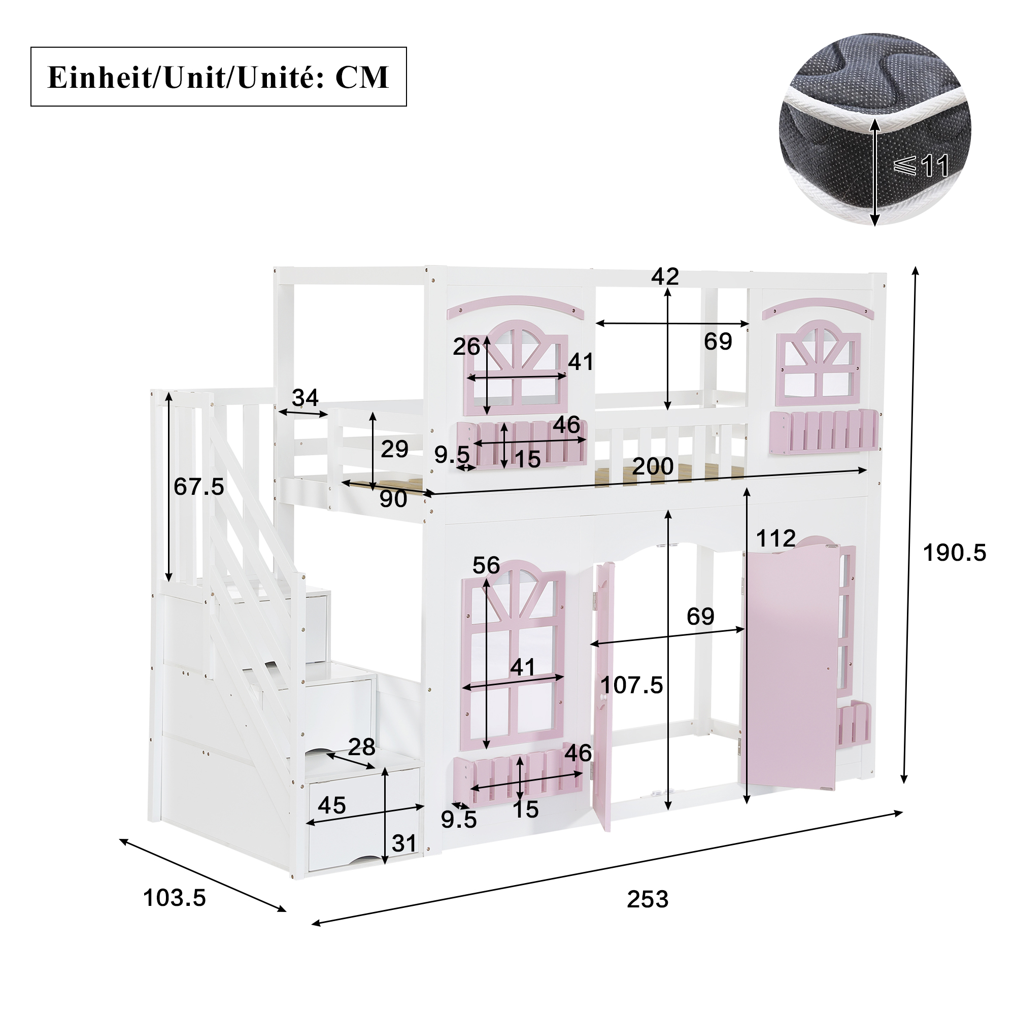 Dimensions et configuration
