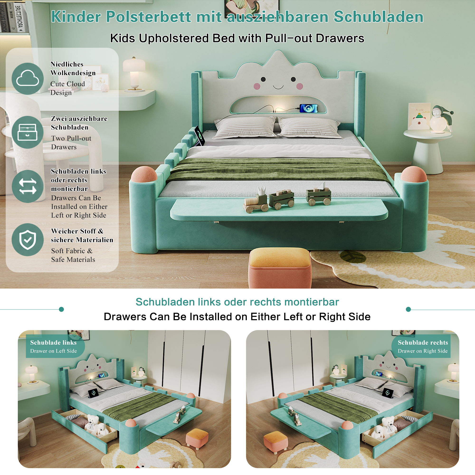 Rangement flexible et design nuage