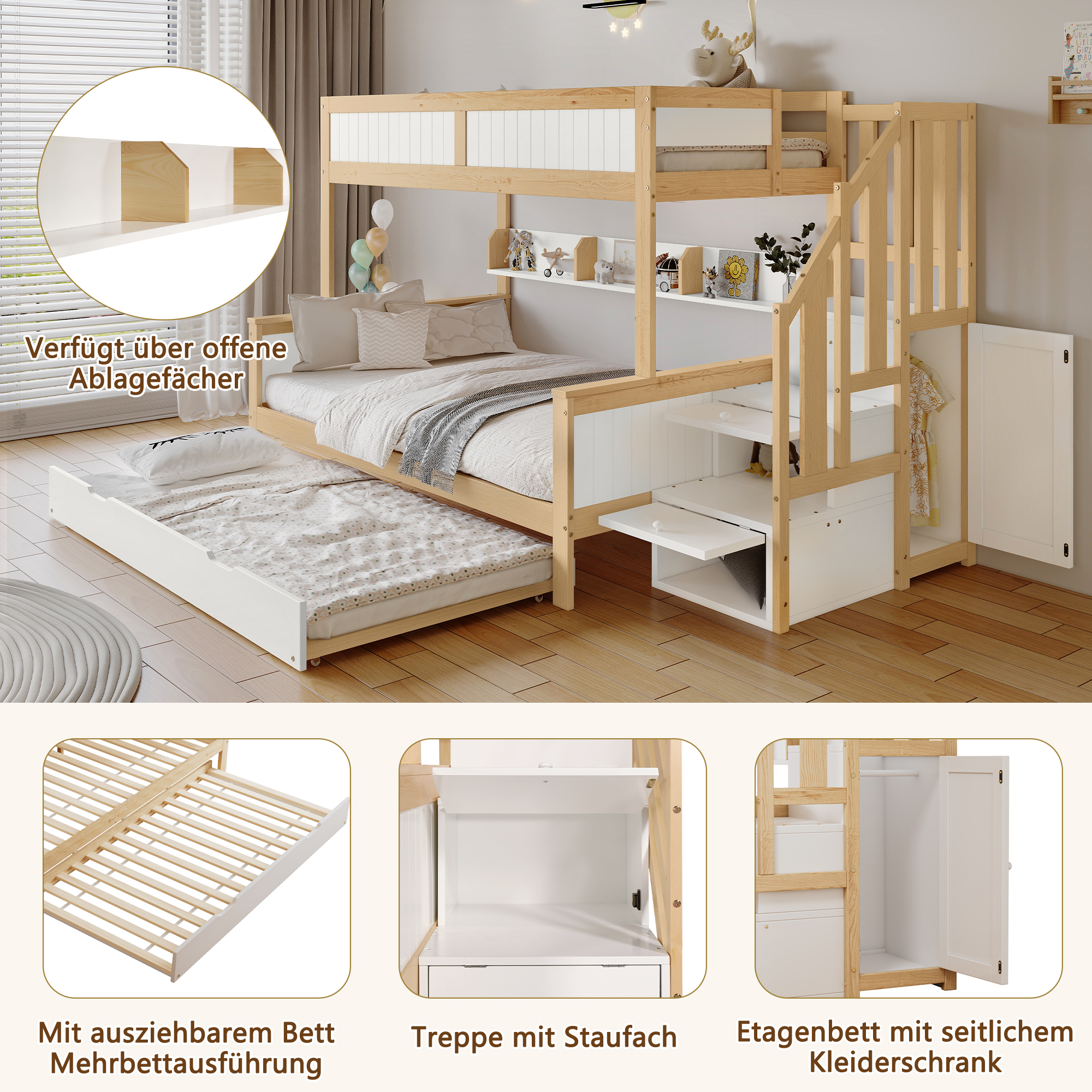 Rangements intégrés et organisés