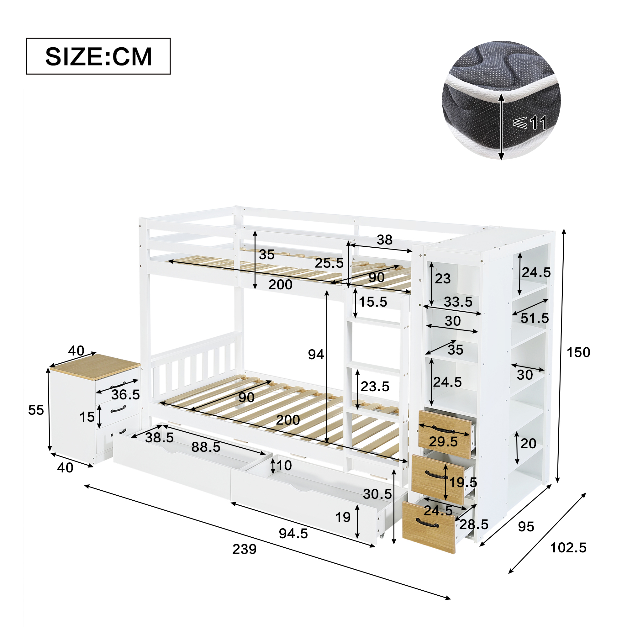 Dimensions et Capacité