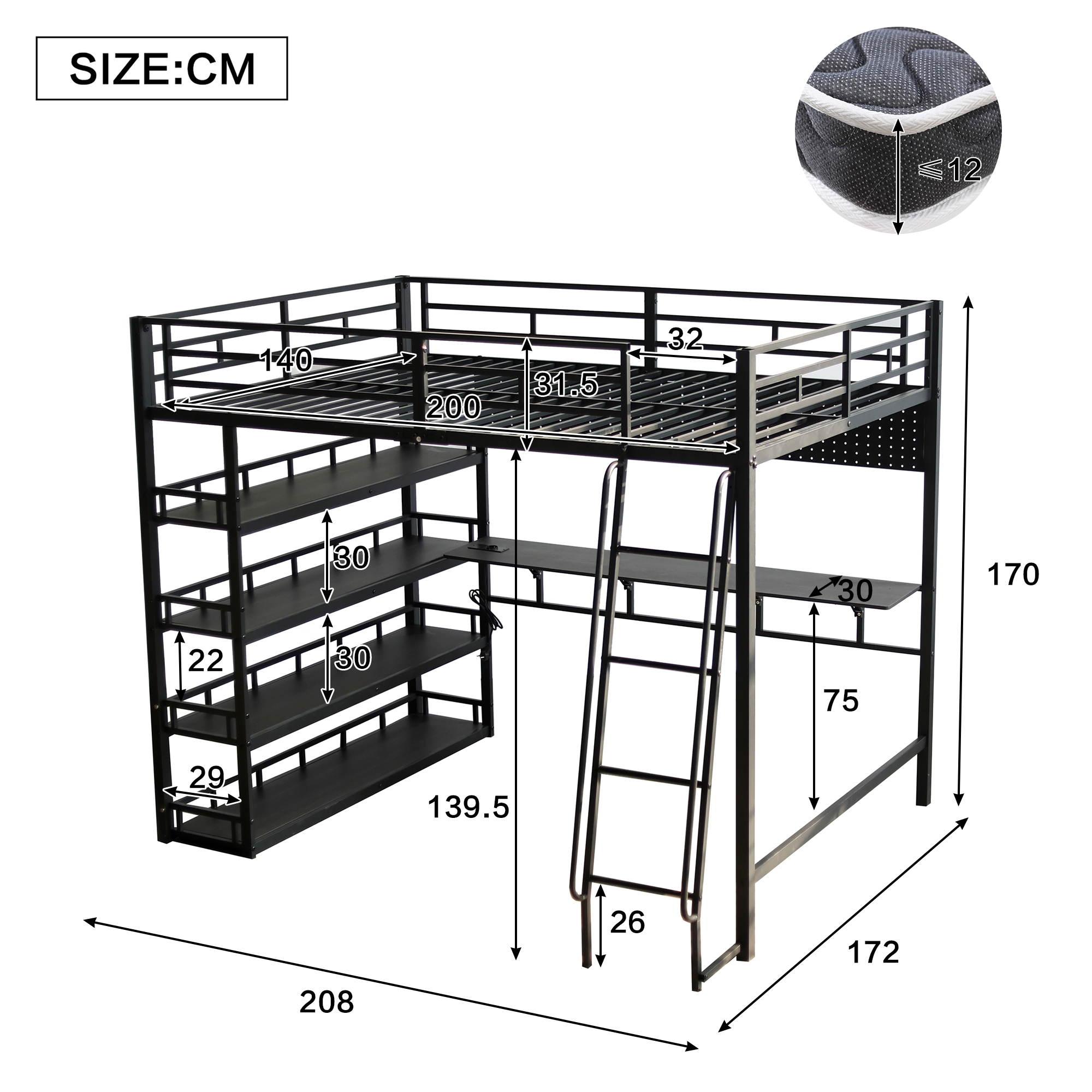 Dimensions et accessibilité