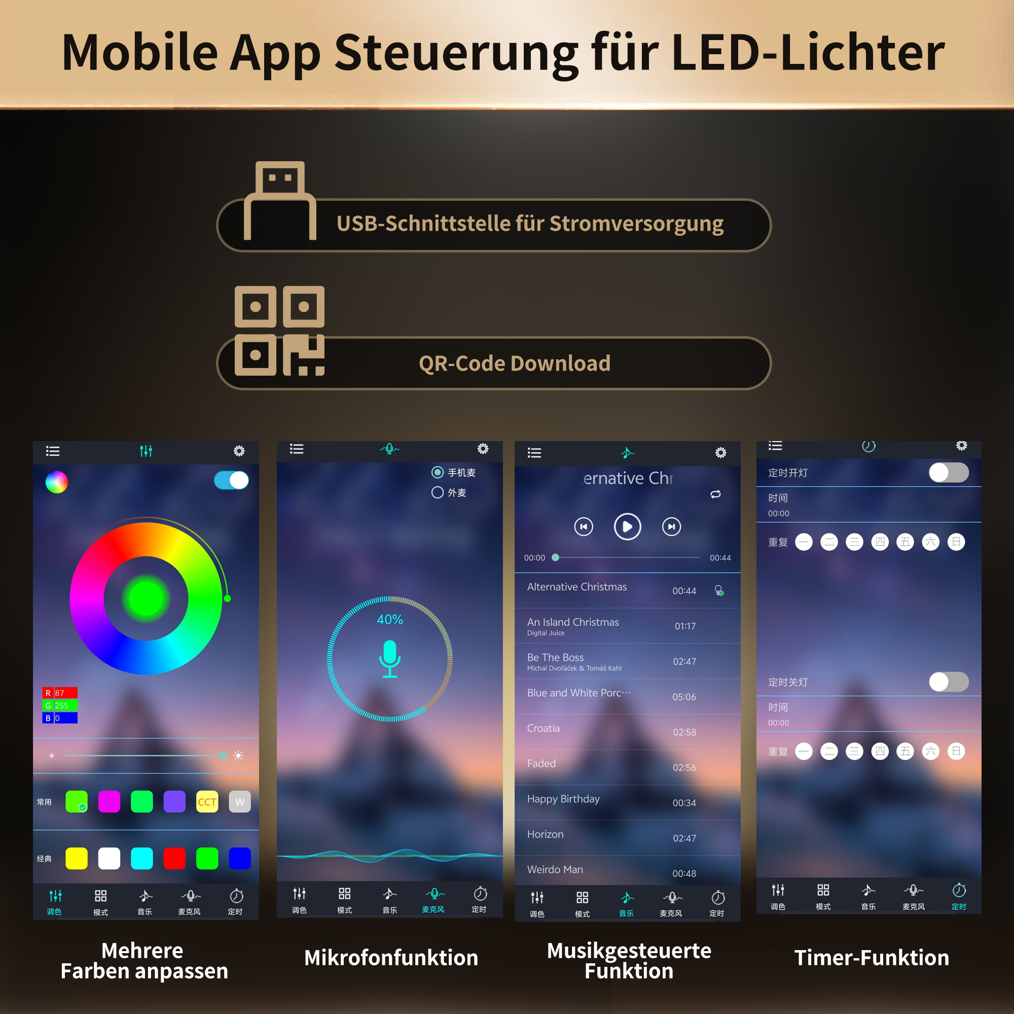Éclairage LED Intelligent