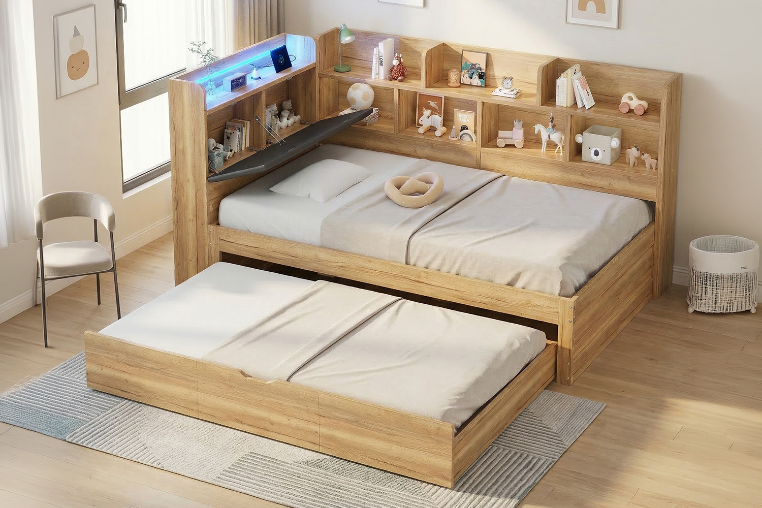 Deux places de couchage flexibles