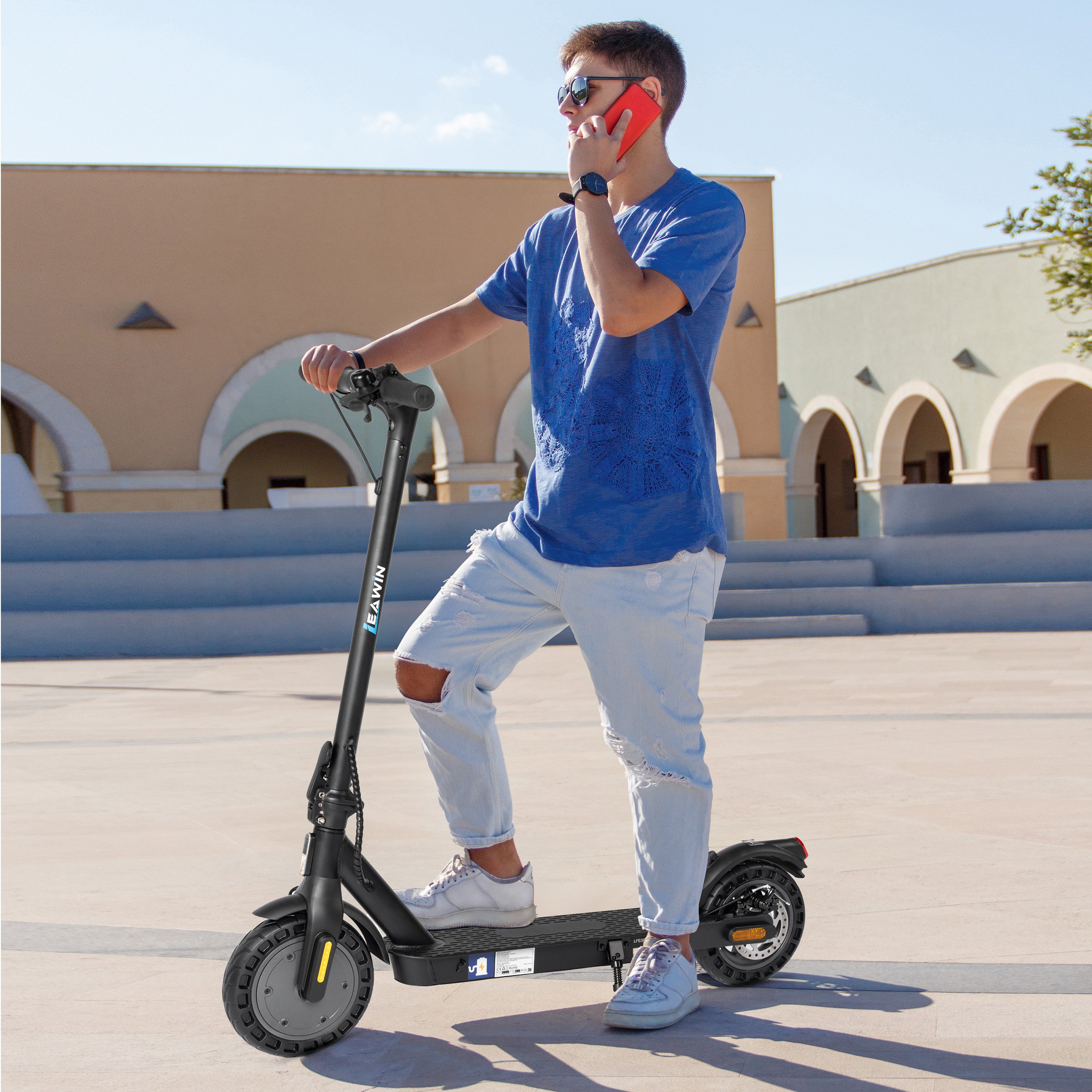 Trottinette électrique pliante 500W, 25 km/h, 30 km autonomie, pneus 10 pouces, app et antivol