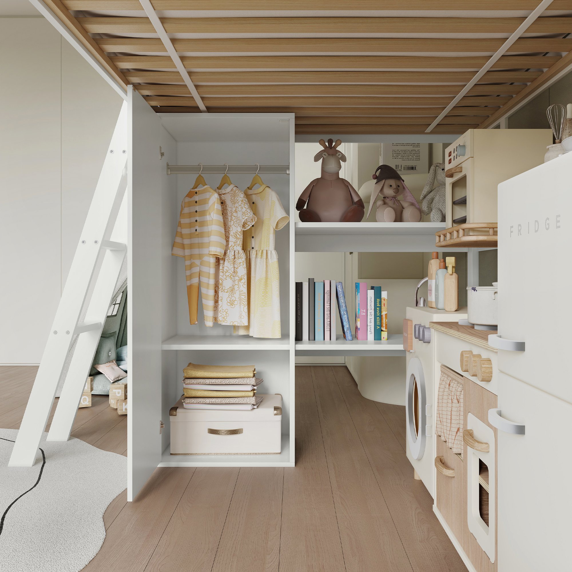 Rangements pratiques sous le lit