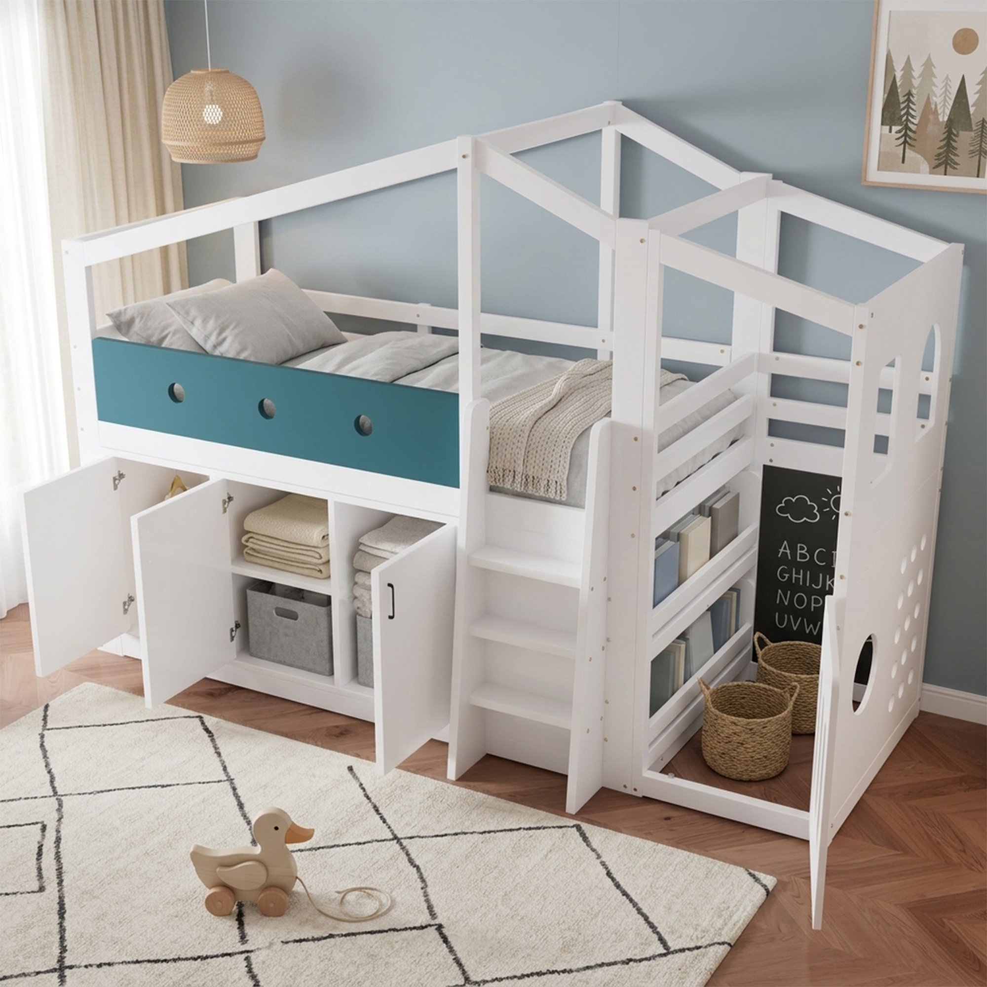 Rangement intégré pour un espace ordonné
