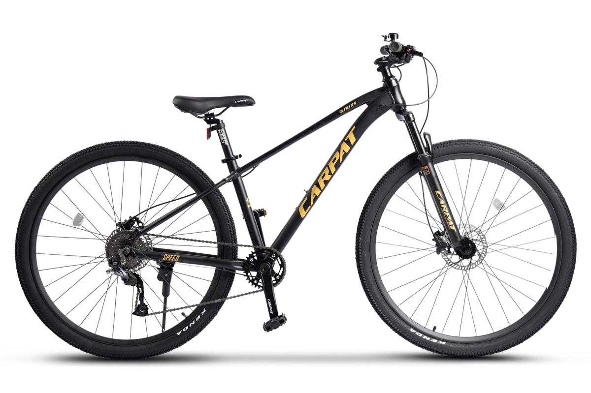 VTT 29 pouces avec freins à disque hydrauliques et transmission Shimano 1x9, suspension 80 mm, pour homme 175-190 cm, noir