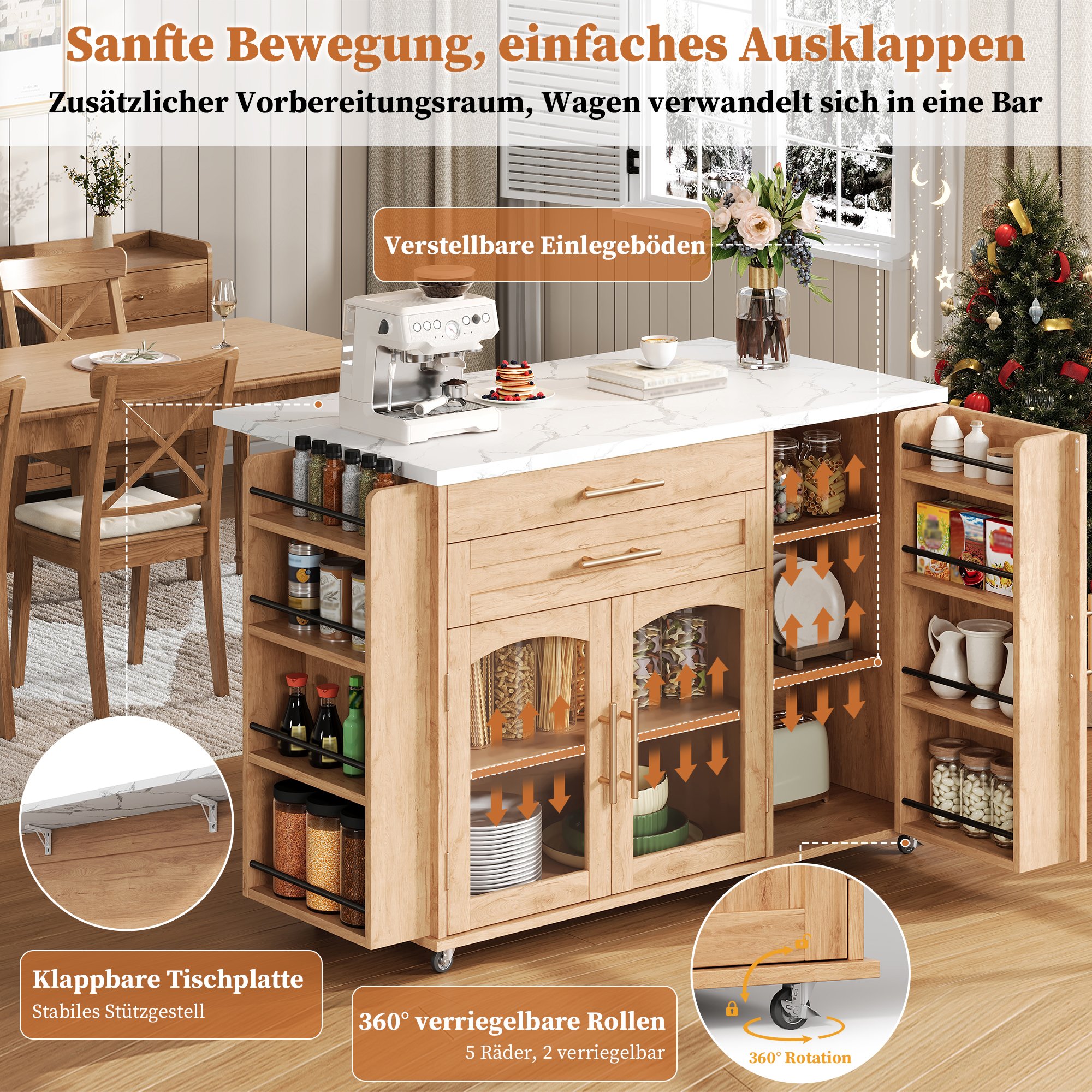 Plan de travail rabattable