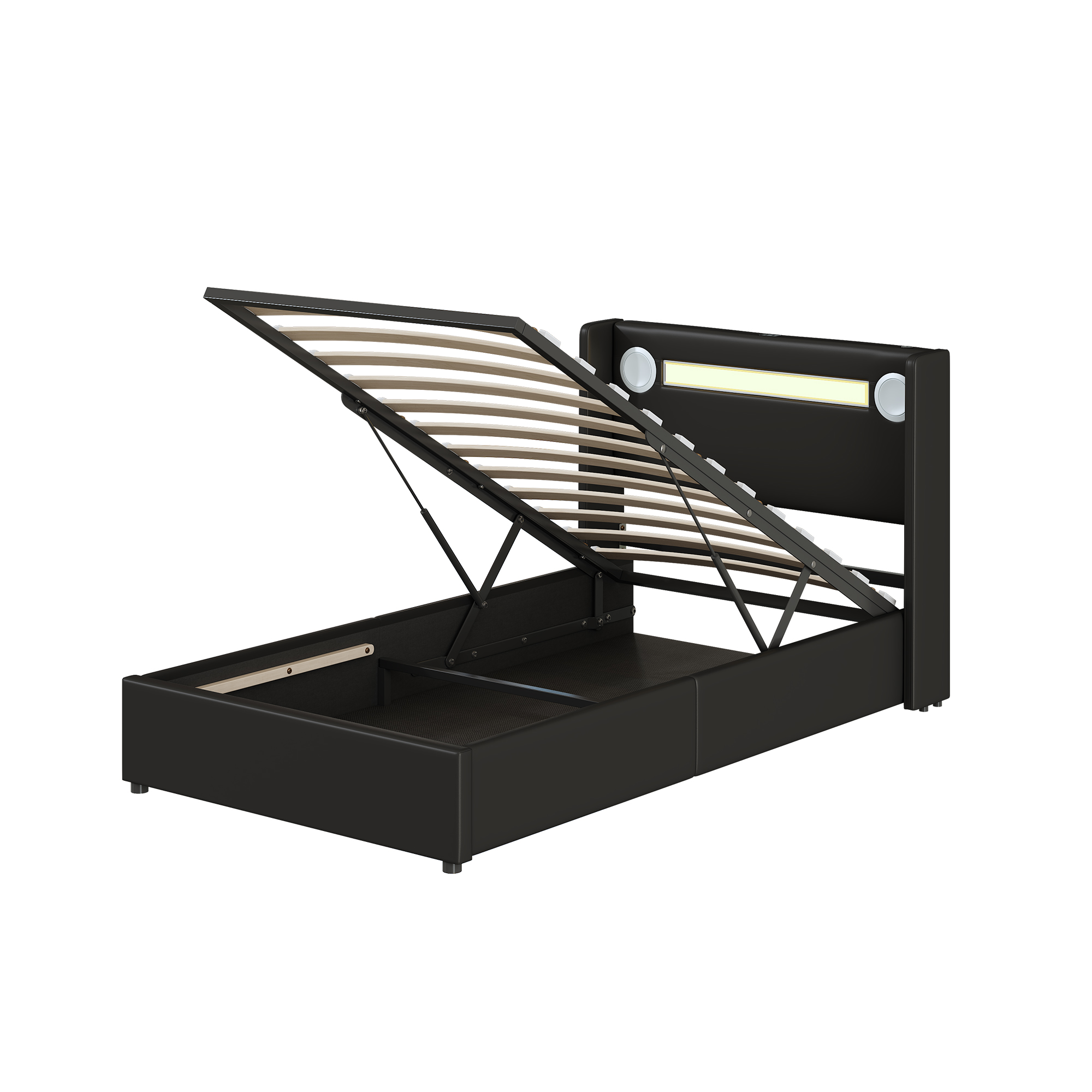 Rangement pratique sous le lit