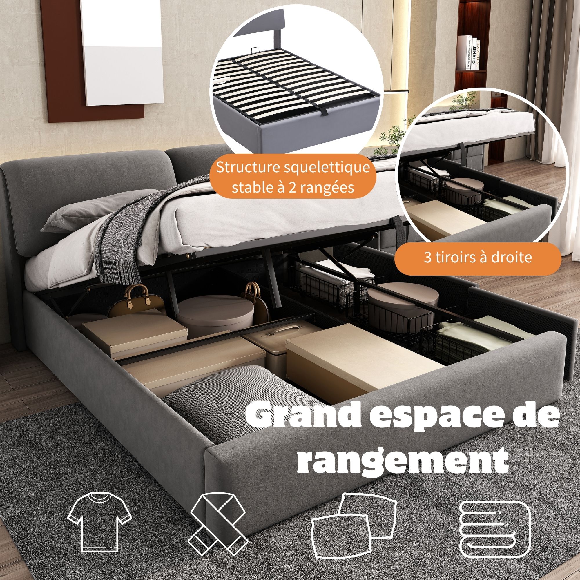 Tiroirs Latéraux Pratiques