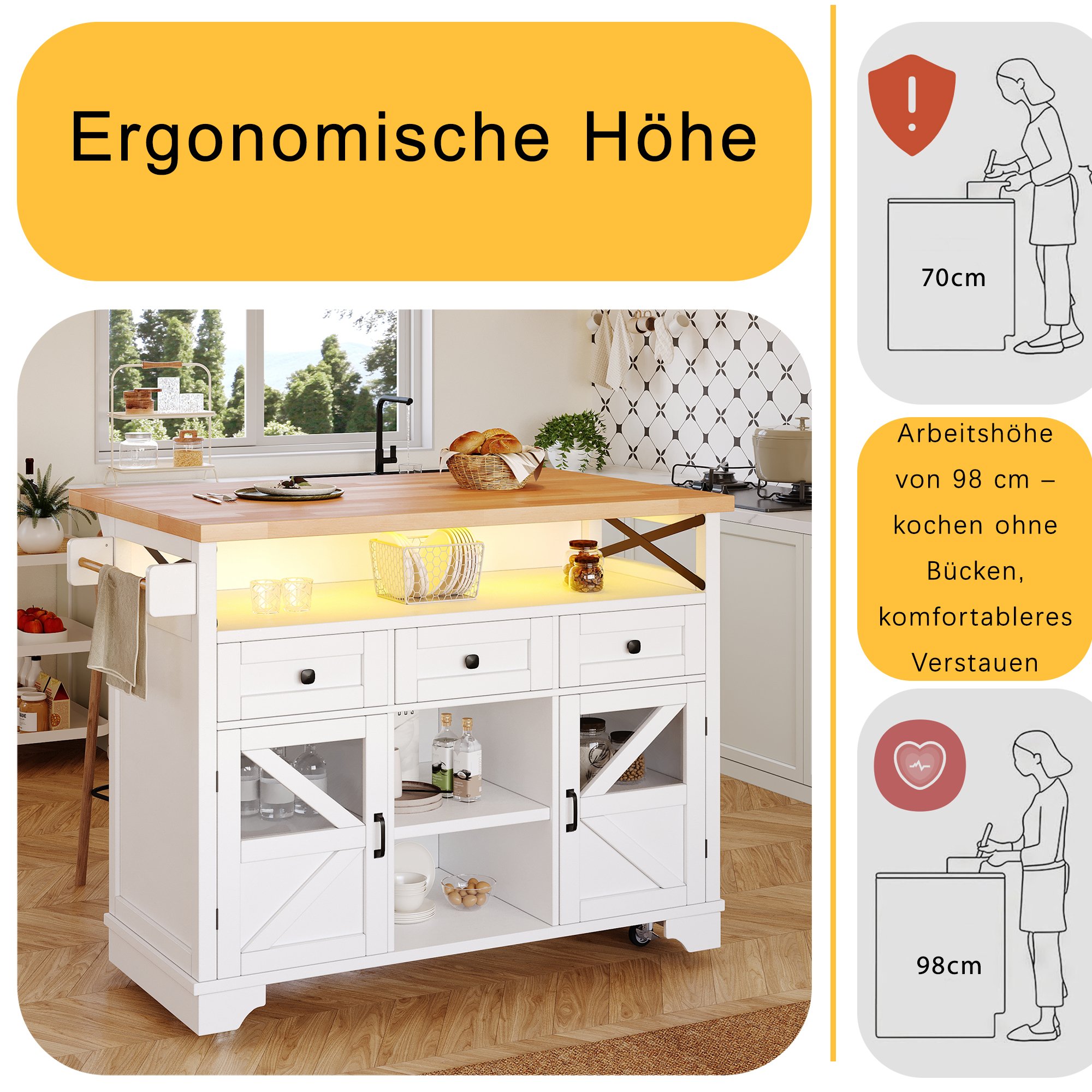 Hauteur ergonomique pour un confort optimal