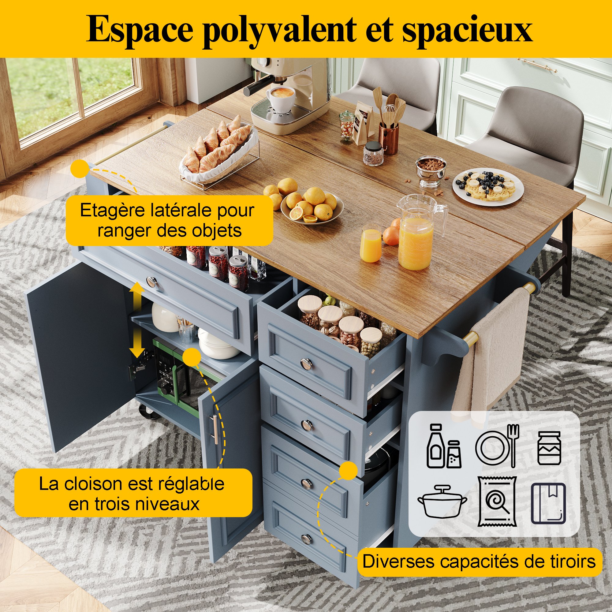 Rangement spacieux