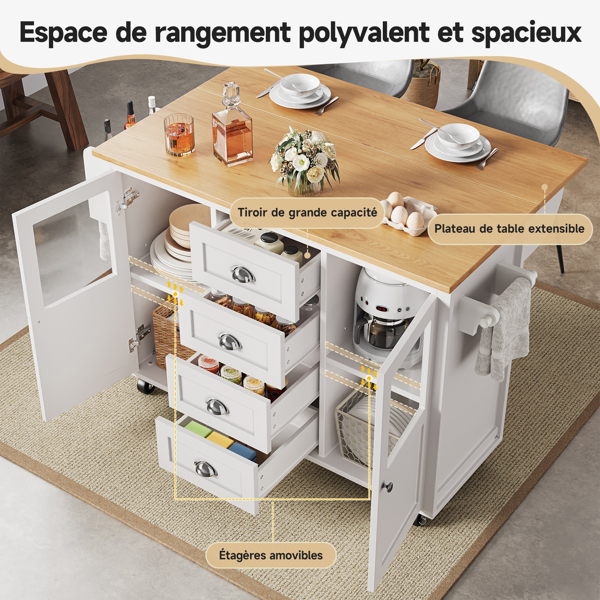 Montage facile et rangement optimisé