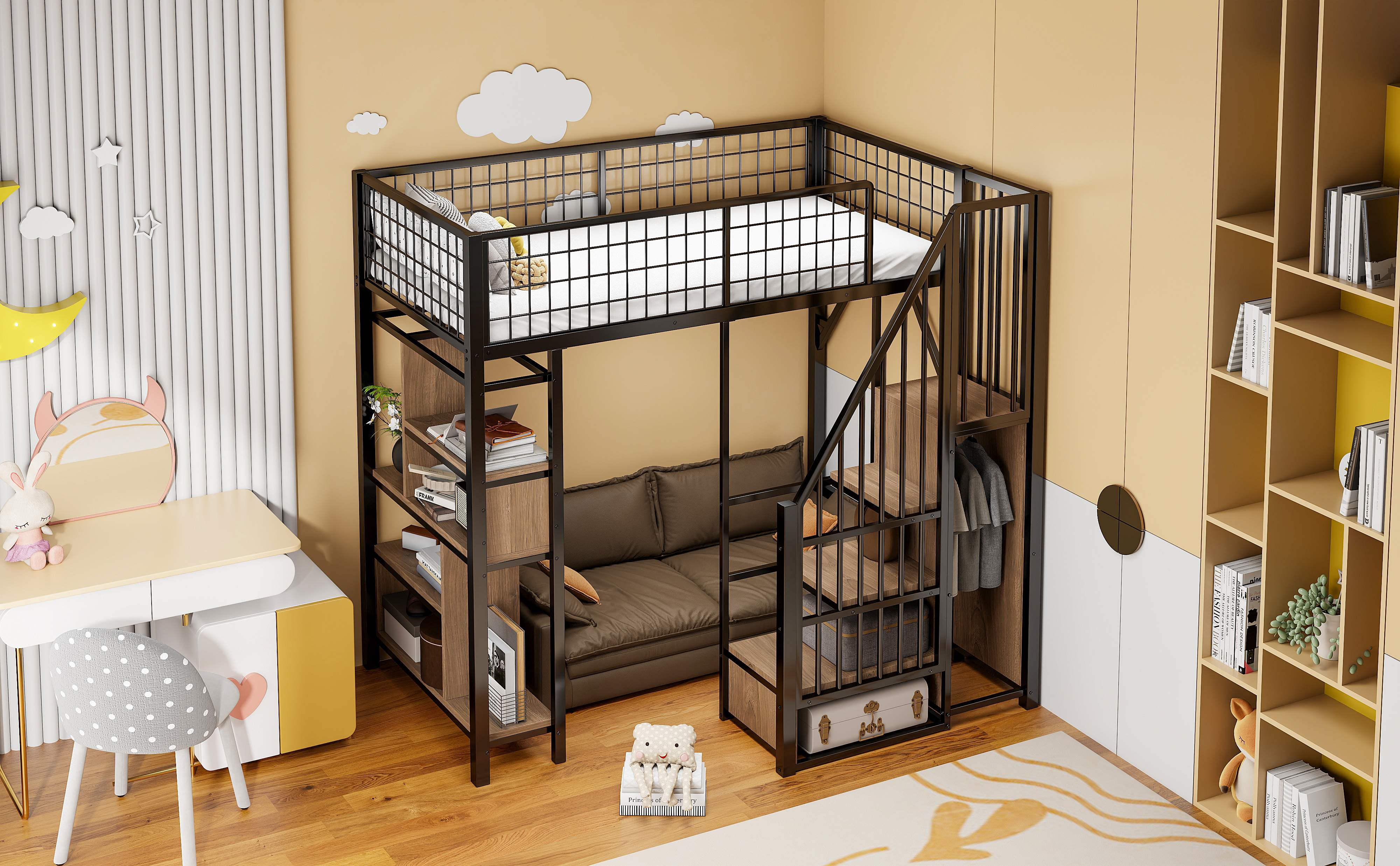 Espace sous le lit