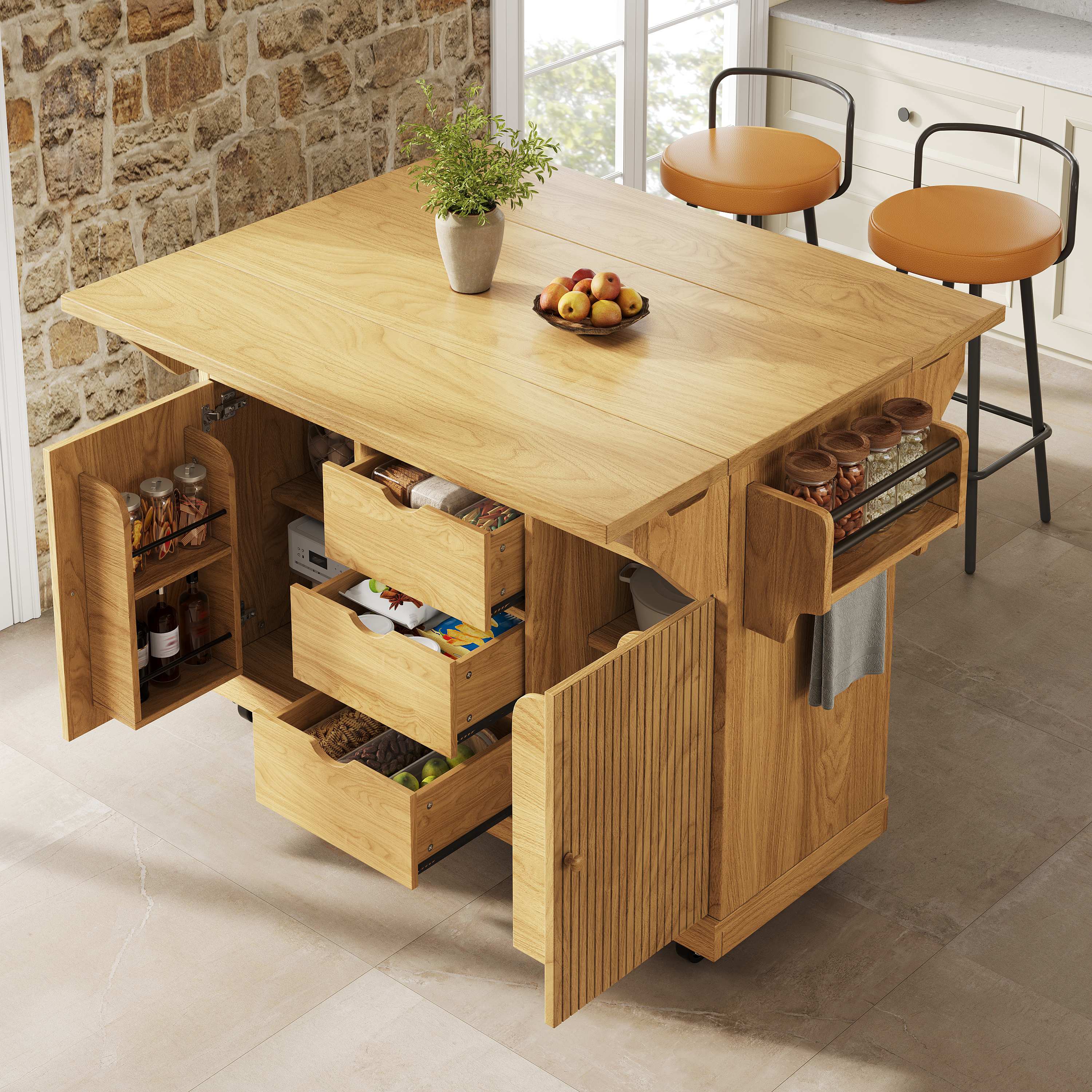 Rangement spacieux et organisé