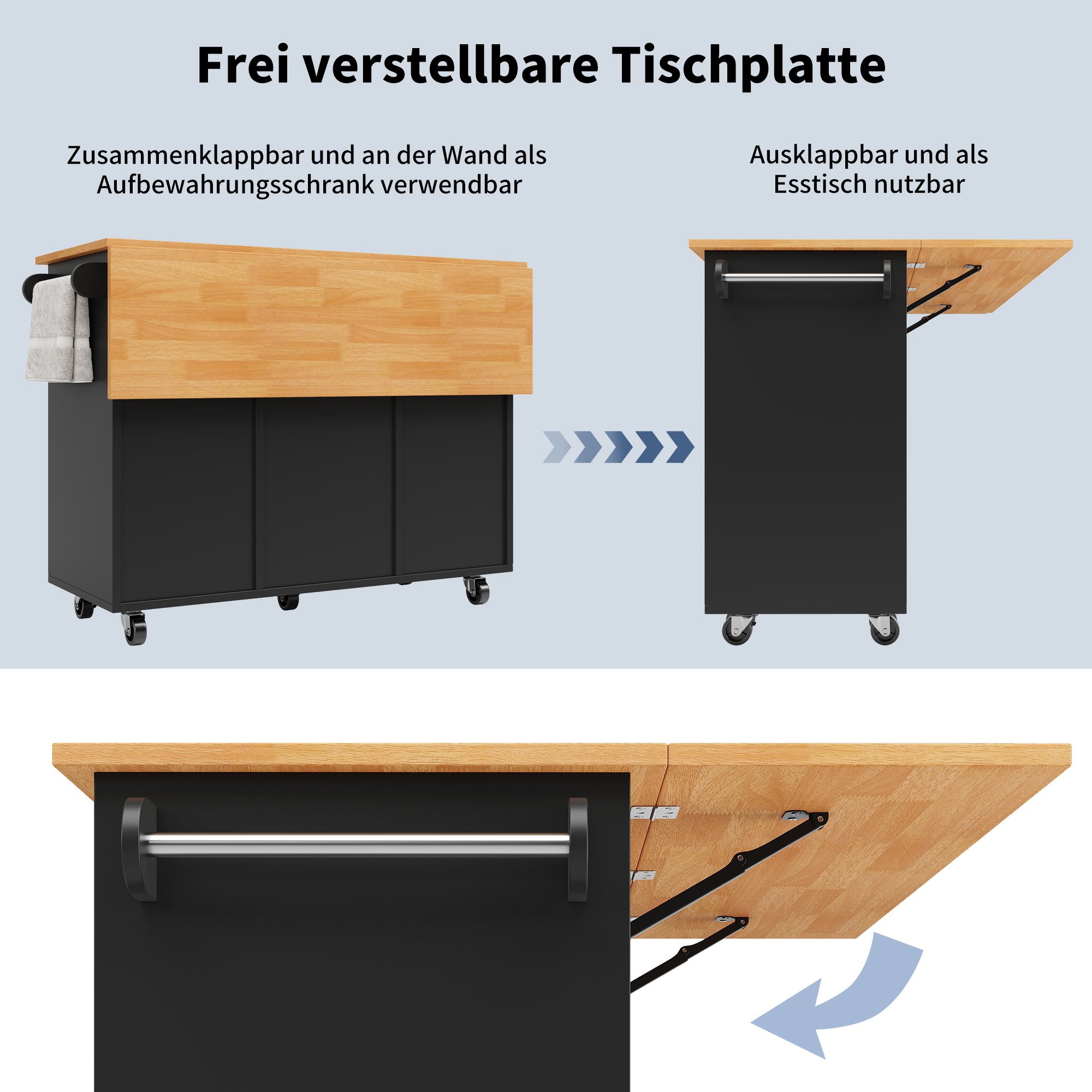 Table rabattable pour gagner de l'espace