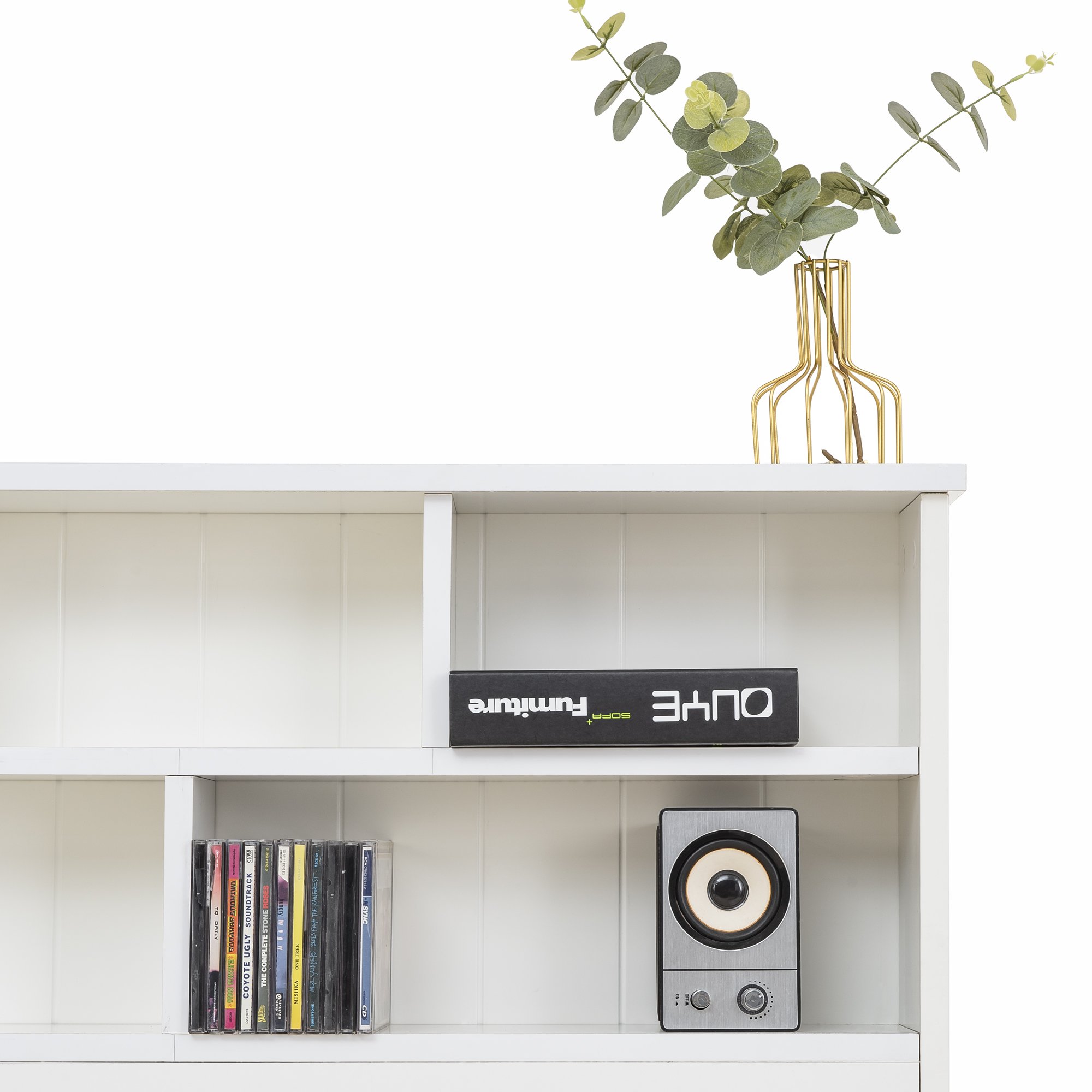Lit coffre double 140x200 pour chambre adulte avec rangement sous matelas 21cm et tiroirs latéraux sur roulettes blancs
