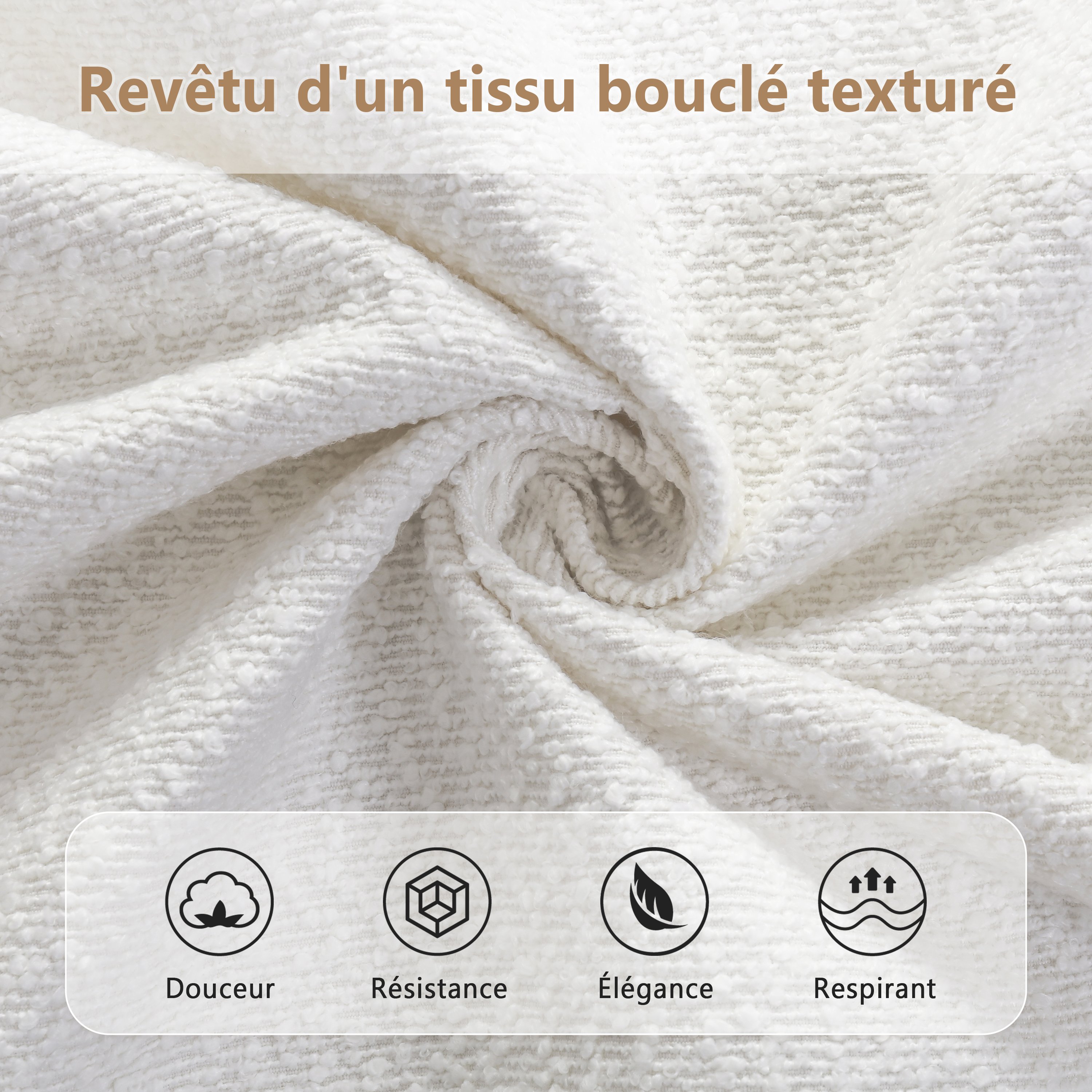 Tissu Bouclé Luxueux