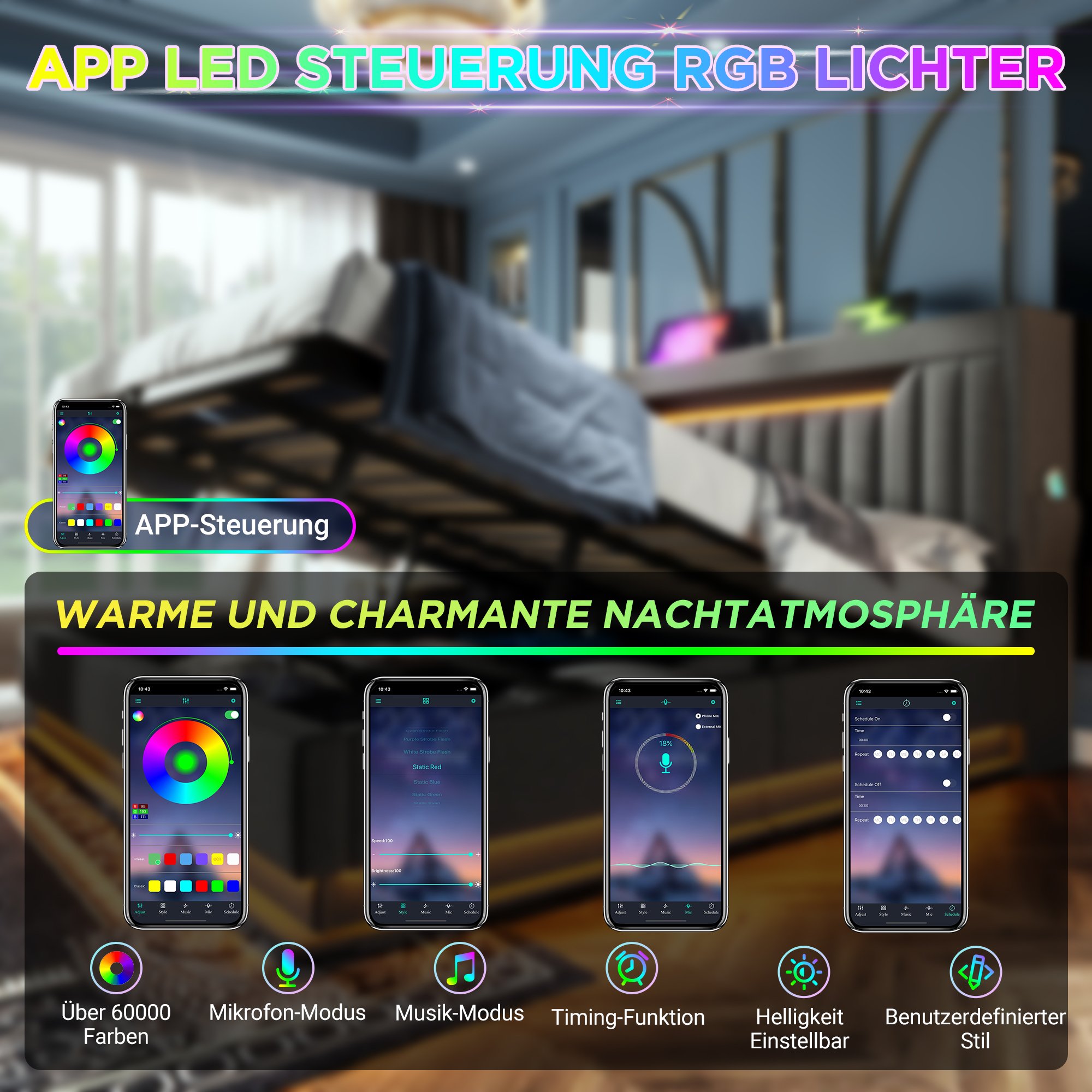 lit coffre 90x200 gris avec matelas, LED et USB Type-C, rangement hydraulique, tête de lit rembourrée tissu lin