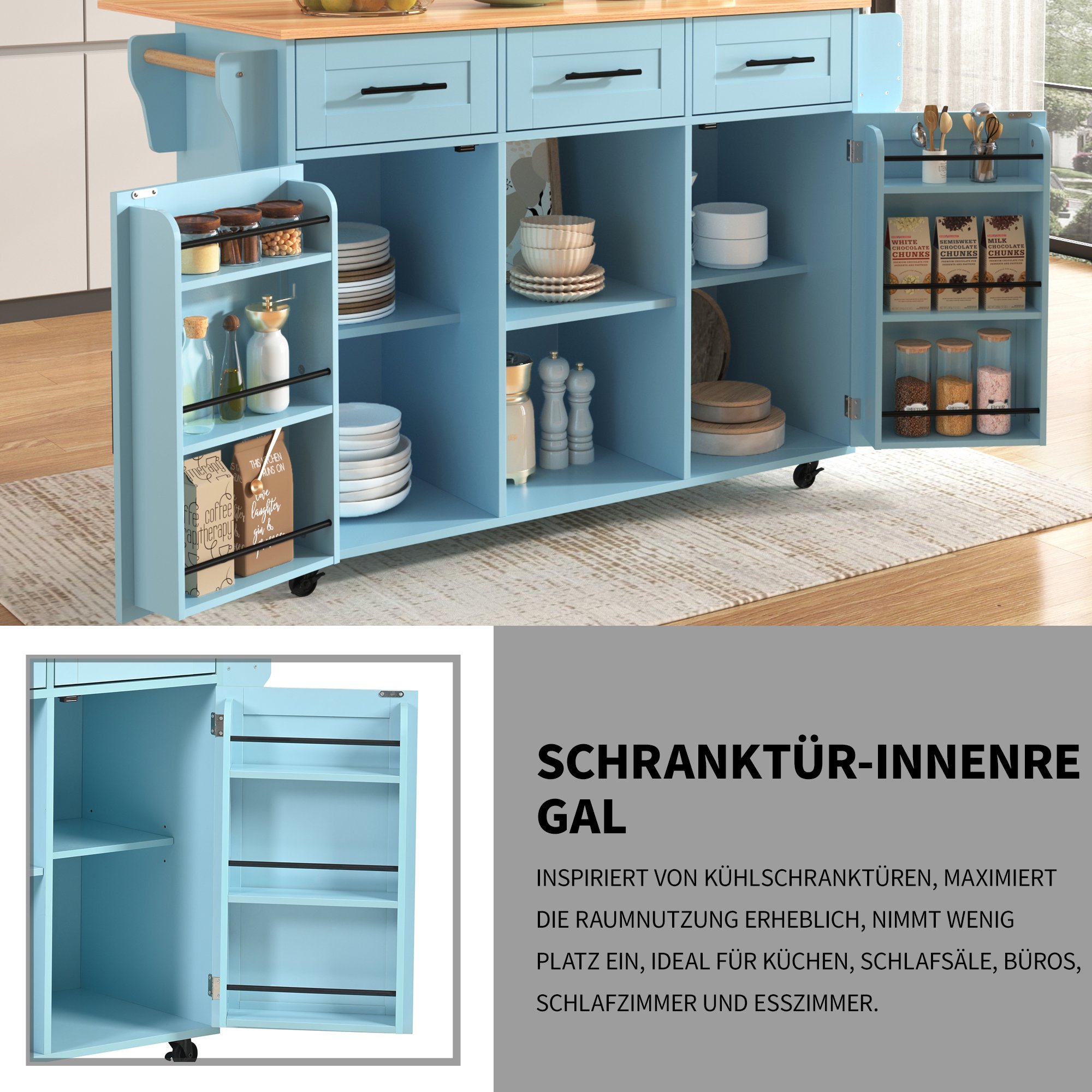 Rangement optimisé pour une cuisine organisée