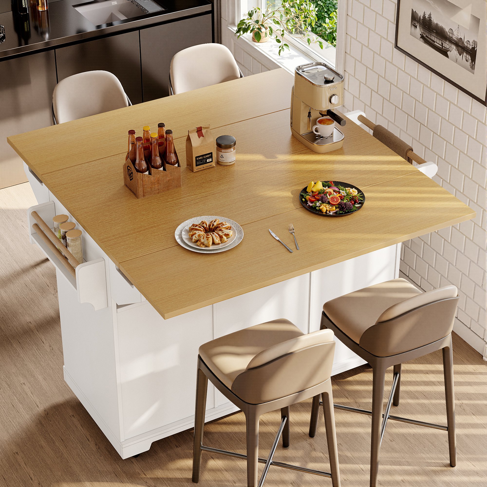 Table extensible pour plus d'espace