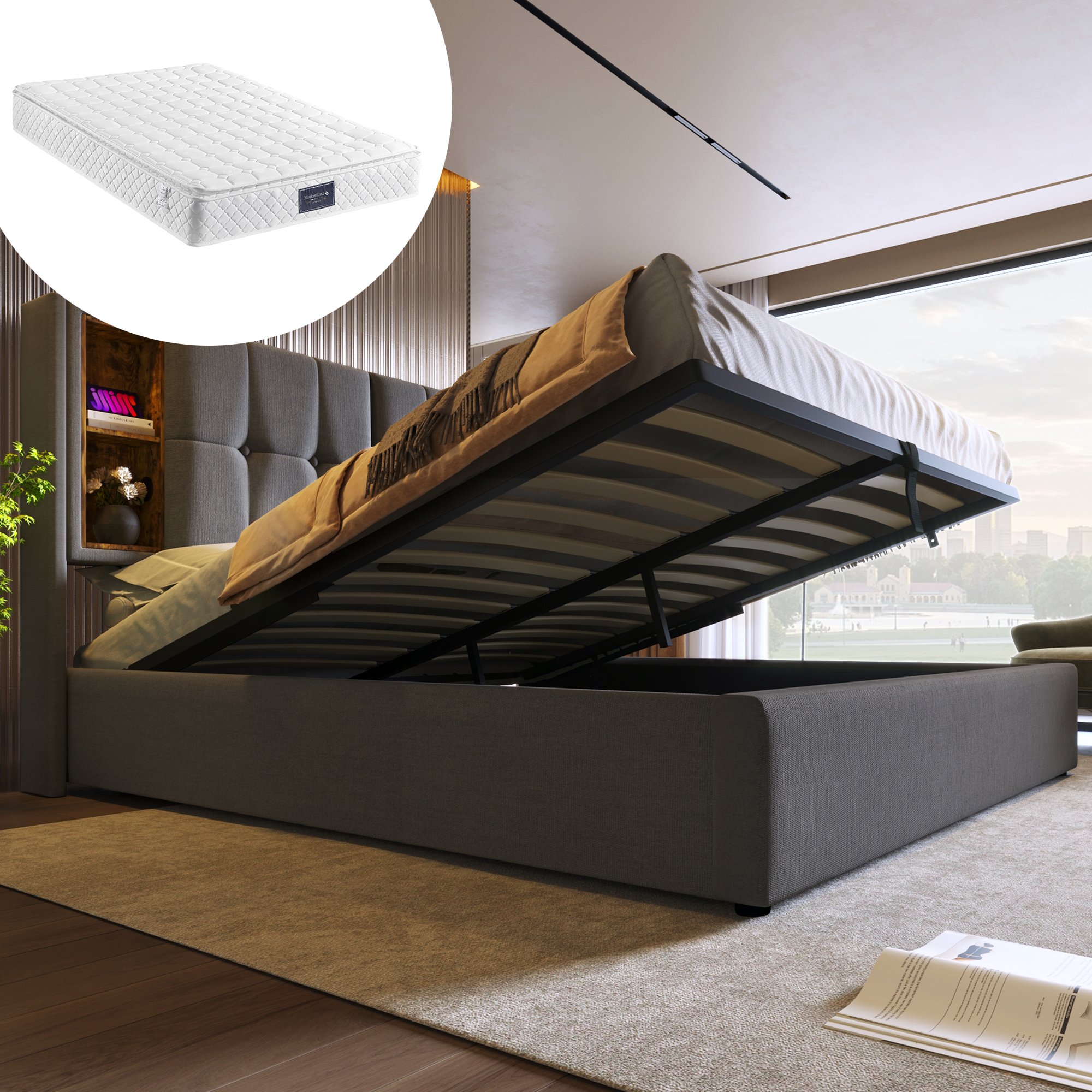 Matelas inclus : Confort et soutien optimaux