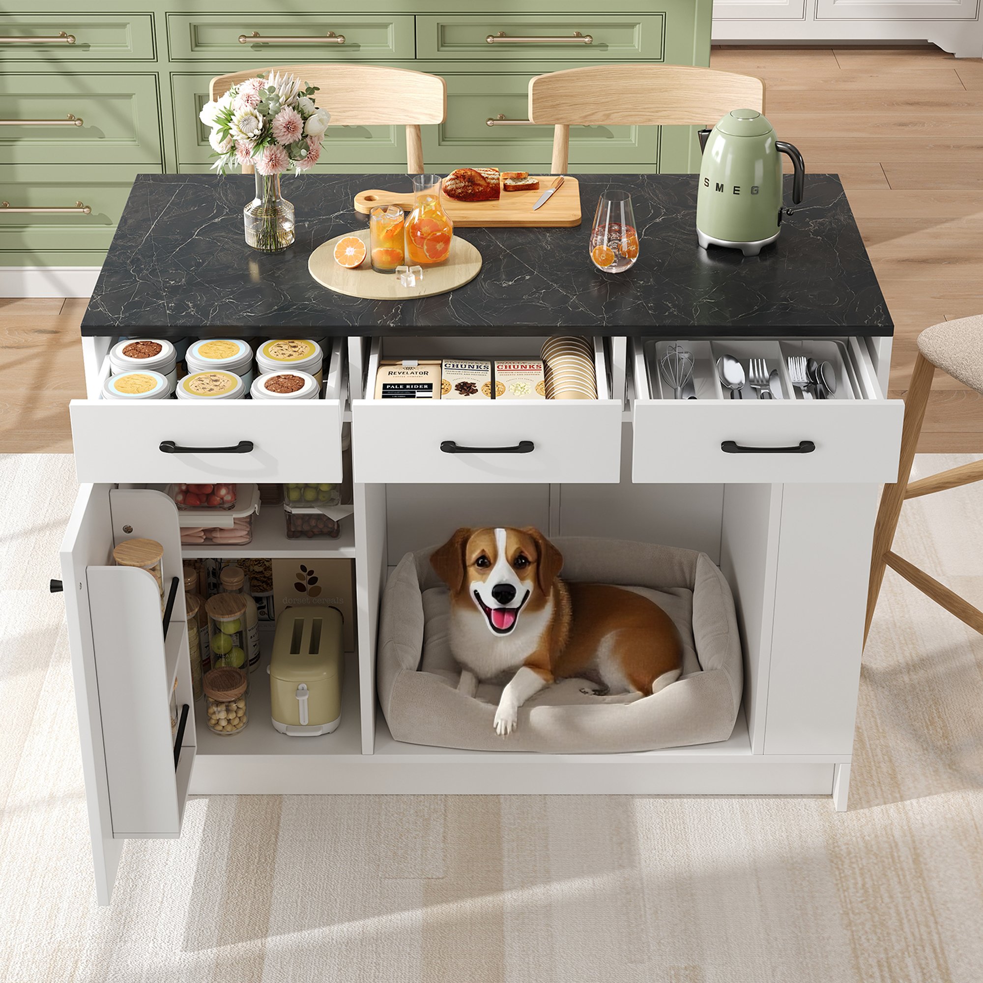 Rangement spacieux et organisé