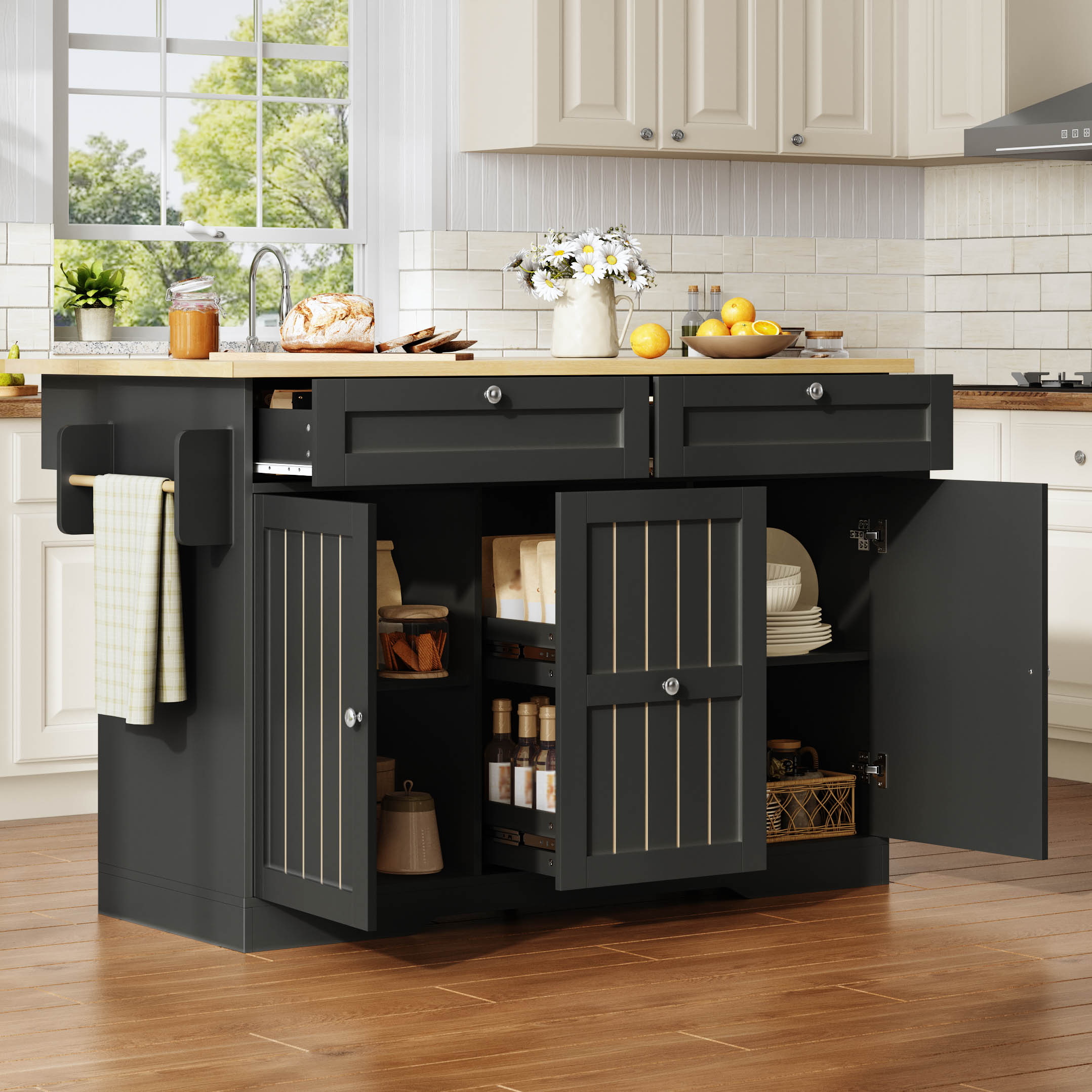 Rangement optimisé pour une cuisine organisée