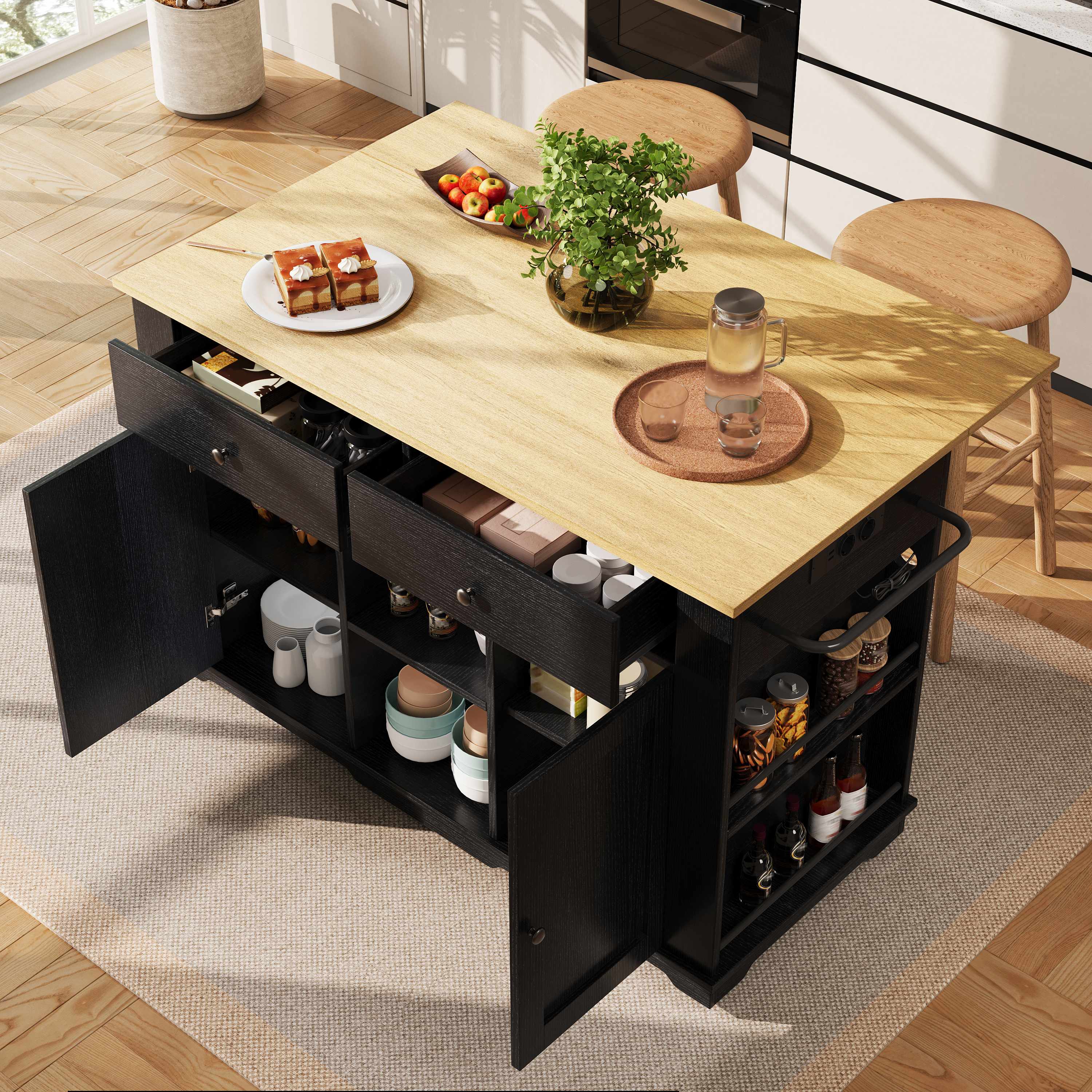Rangements spacieux et modulables