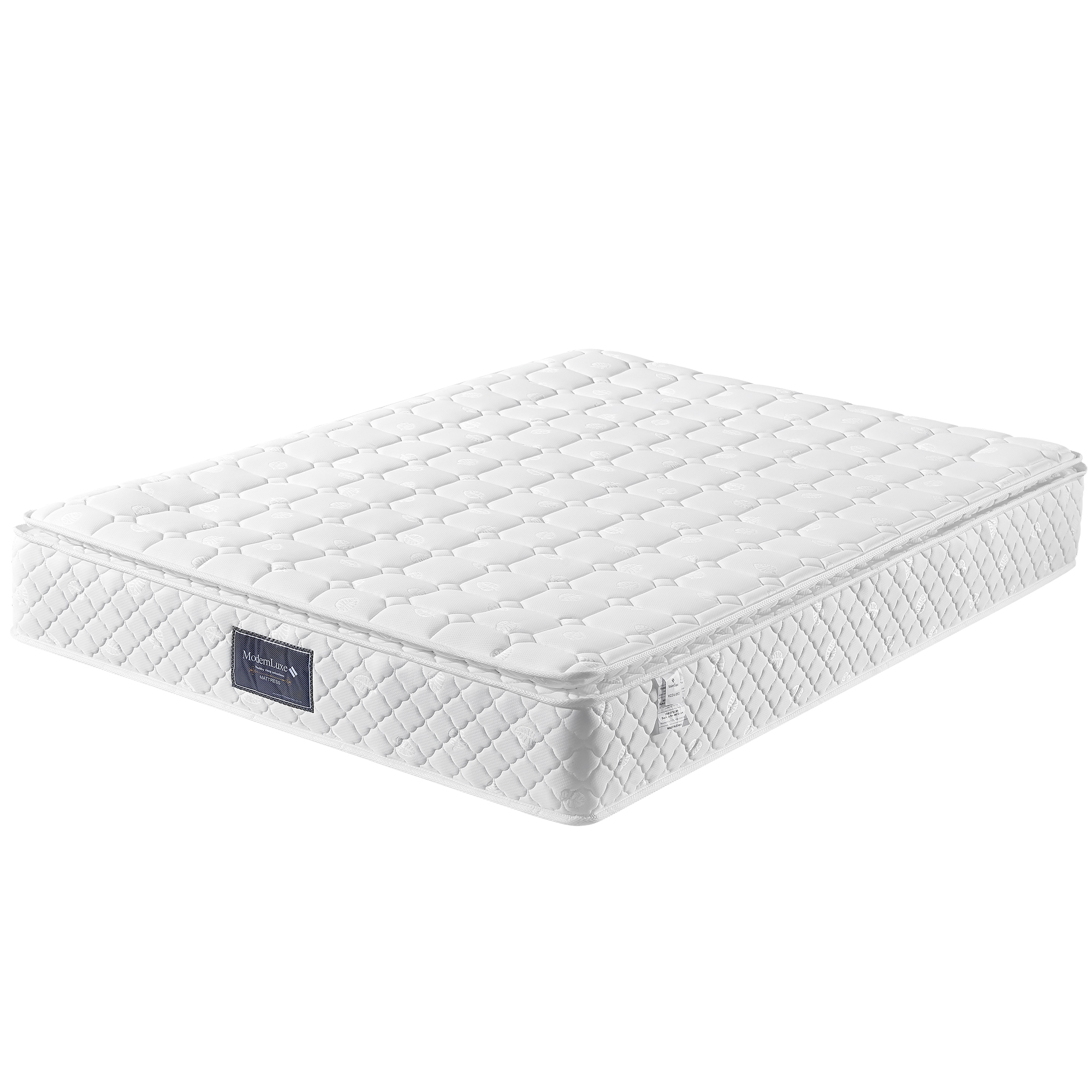 Lit coffre 140x200 gris en bois massif et métal avec rangement tête de lit, LED, USB et matelas ressorts ensachés