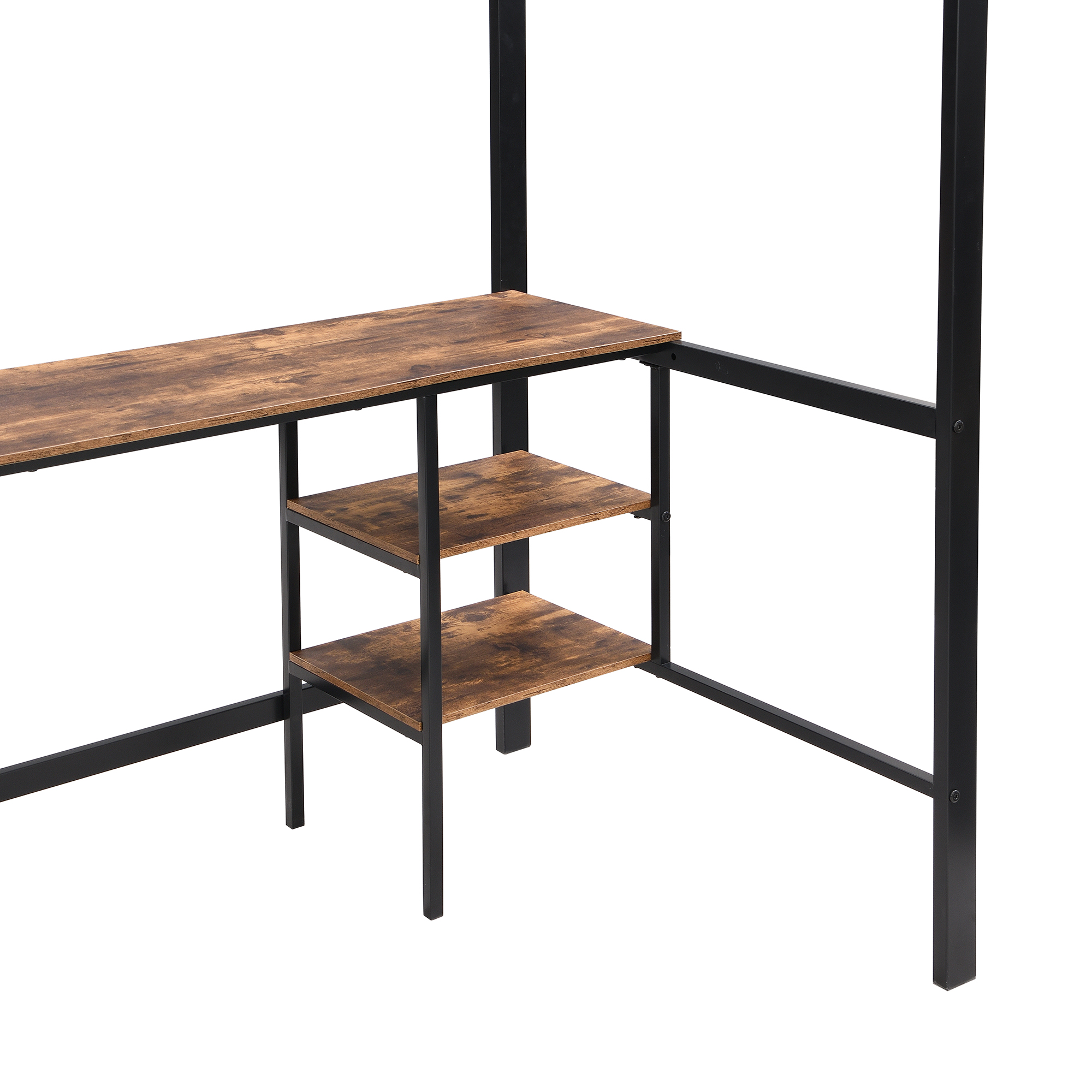 Espace travail et rangements intégrés