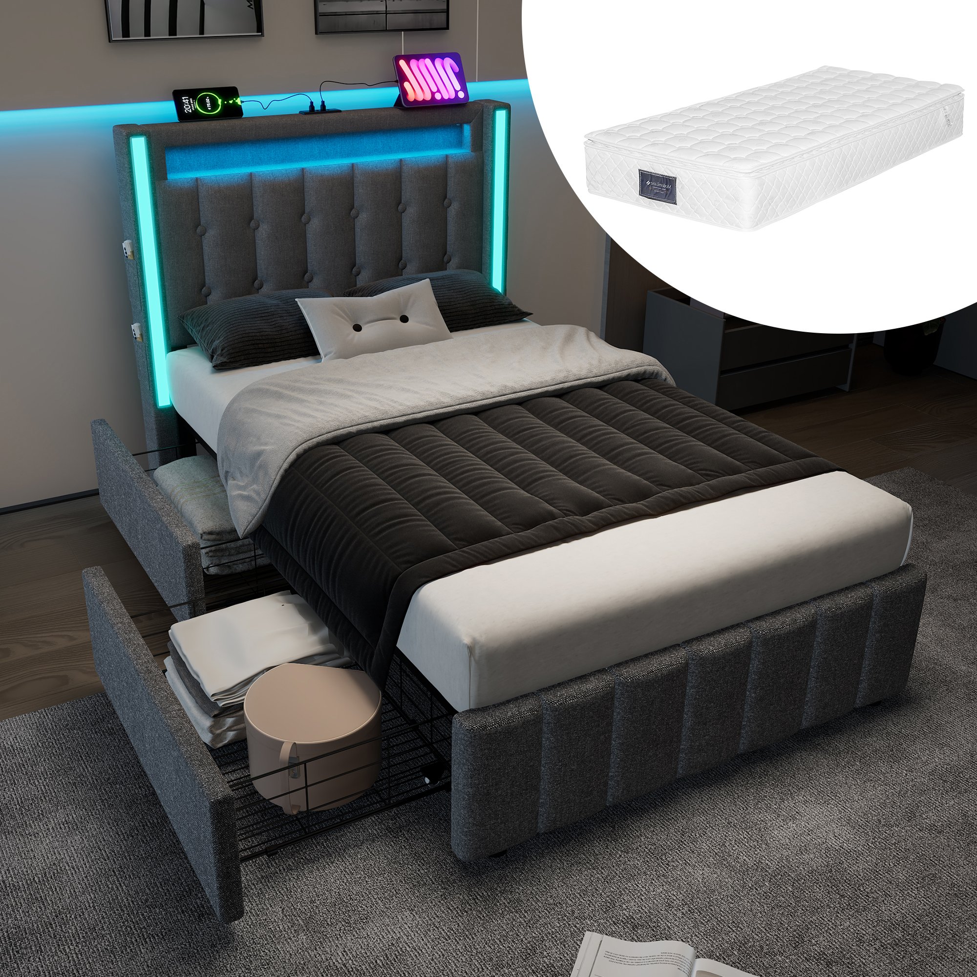 Matelas Confort Supérieur Inclus