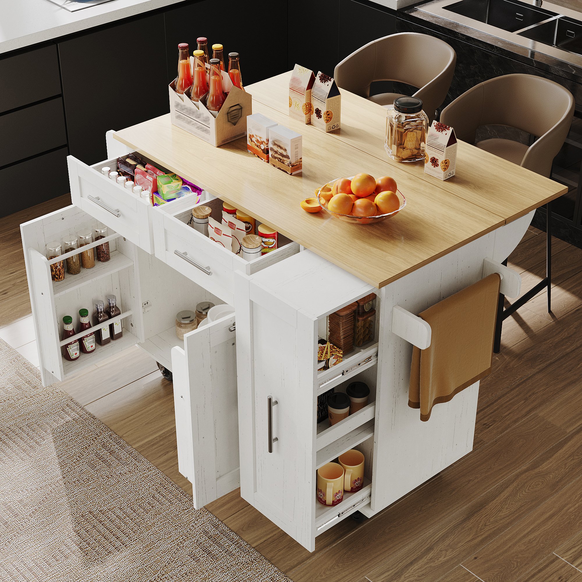 Grand espace de rangement