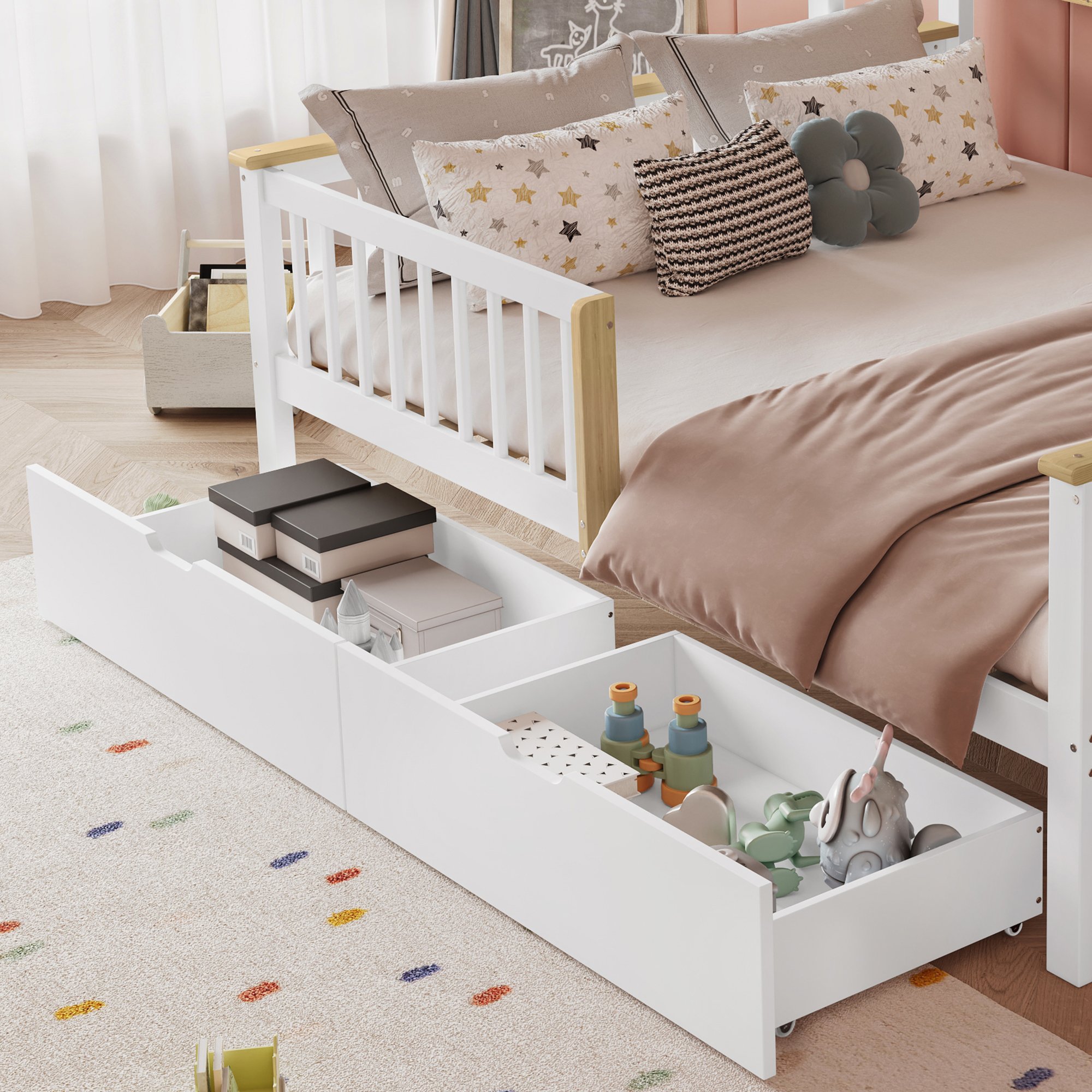 Rangement sous le lit