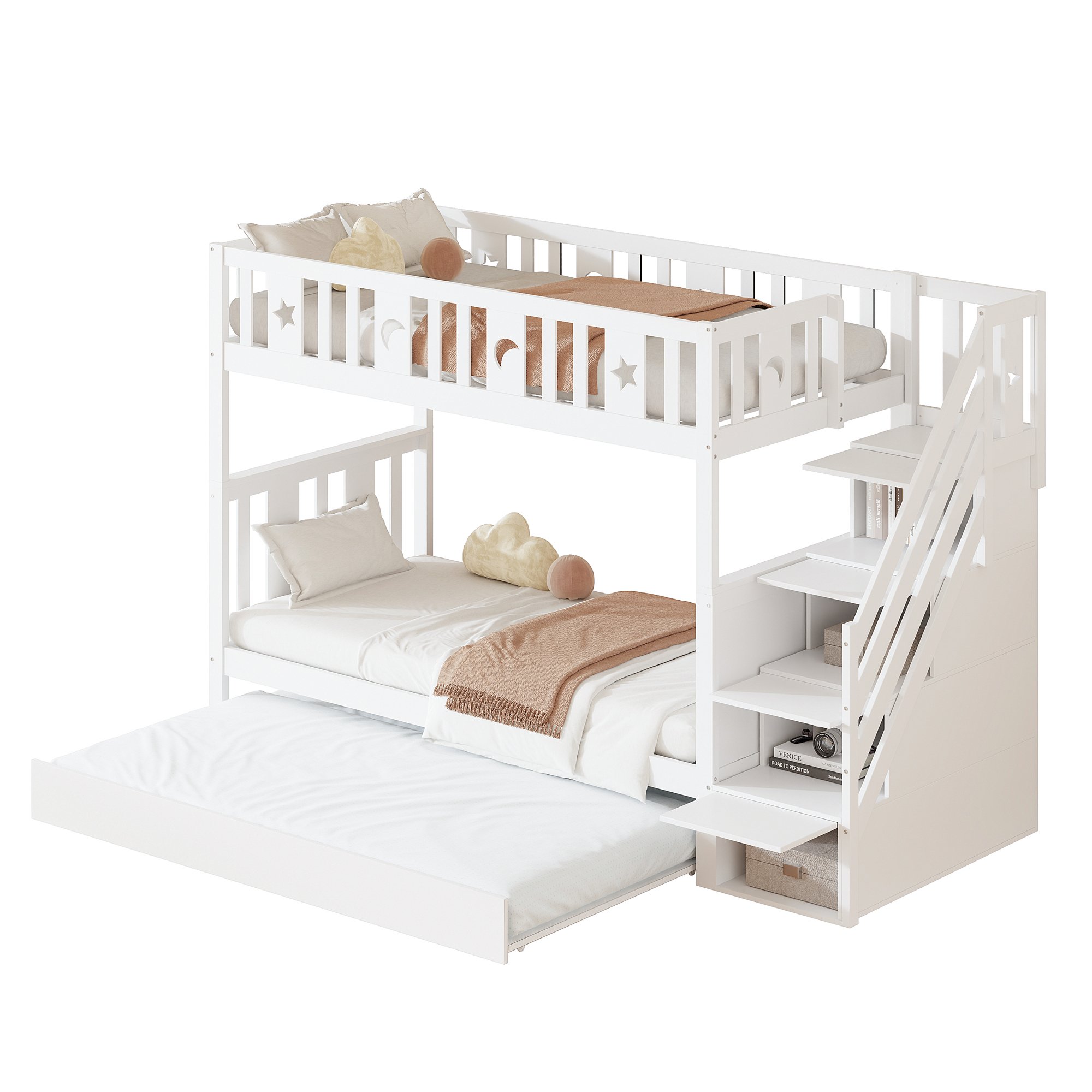 Rangements intégrés et lit escamotable