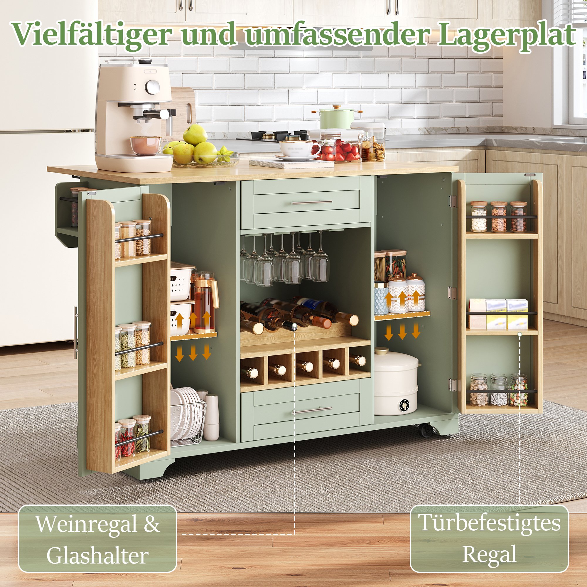 Rangements spacieux et organisés