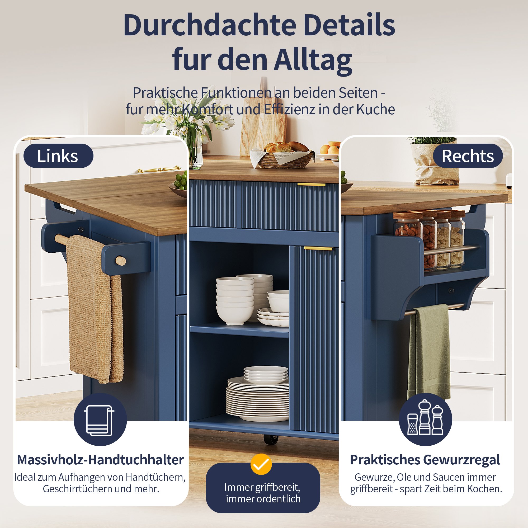 Accessoires pratiques sur les côtés