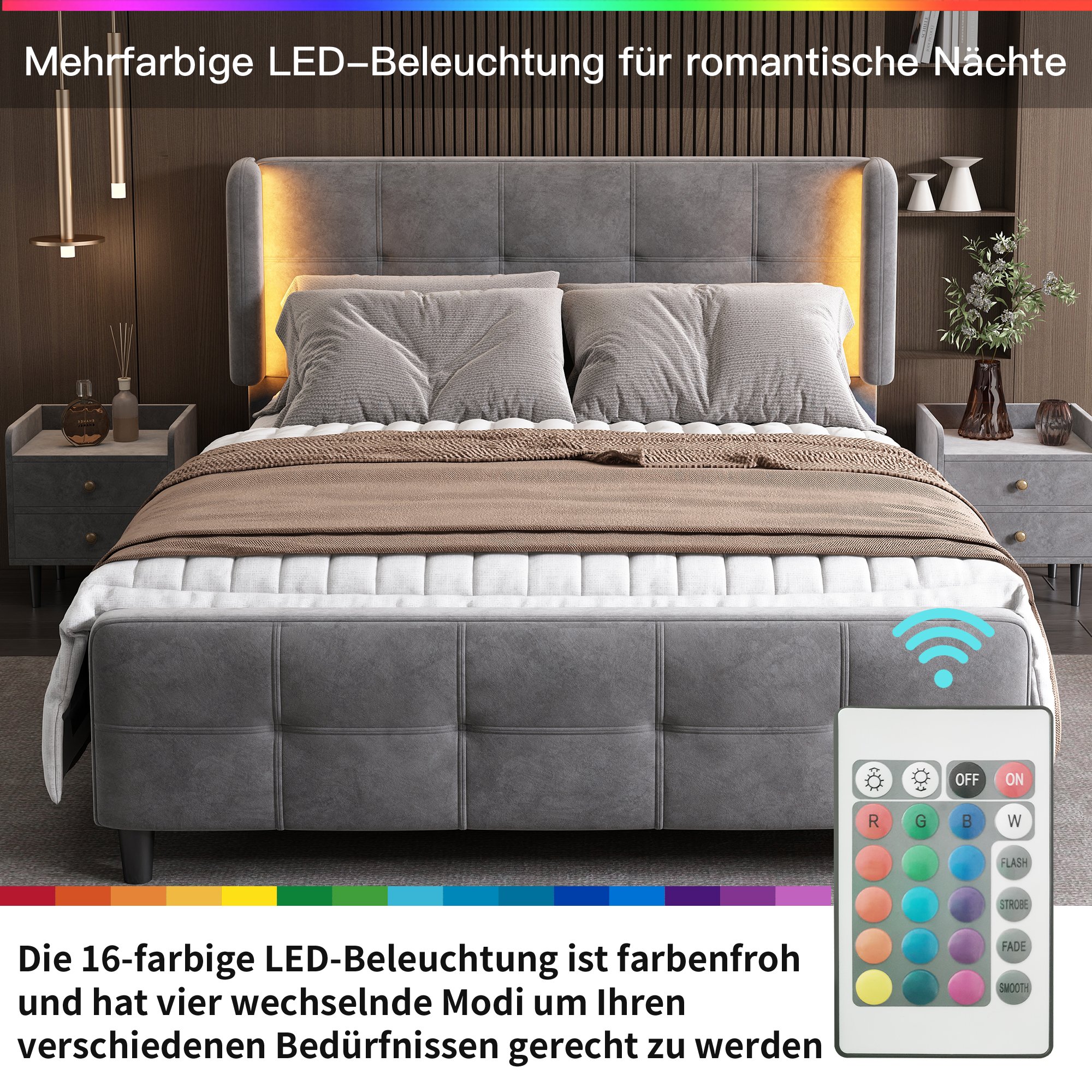 Personnalisez l'ambiance avec 16 couleurs LED