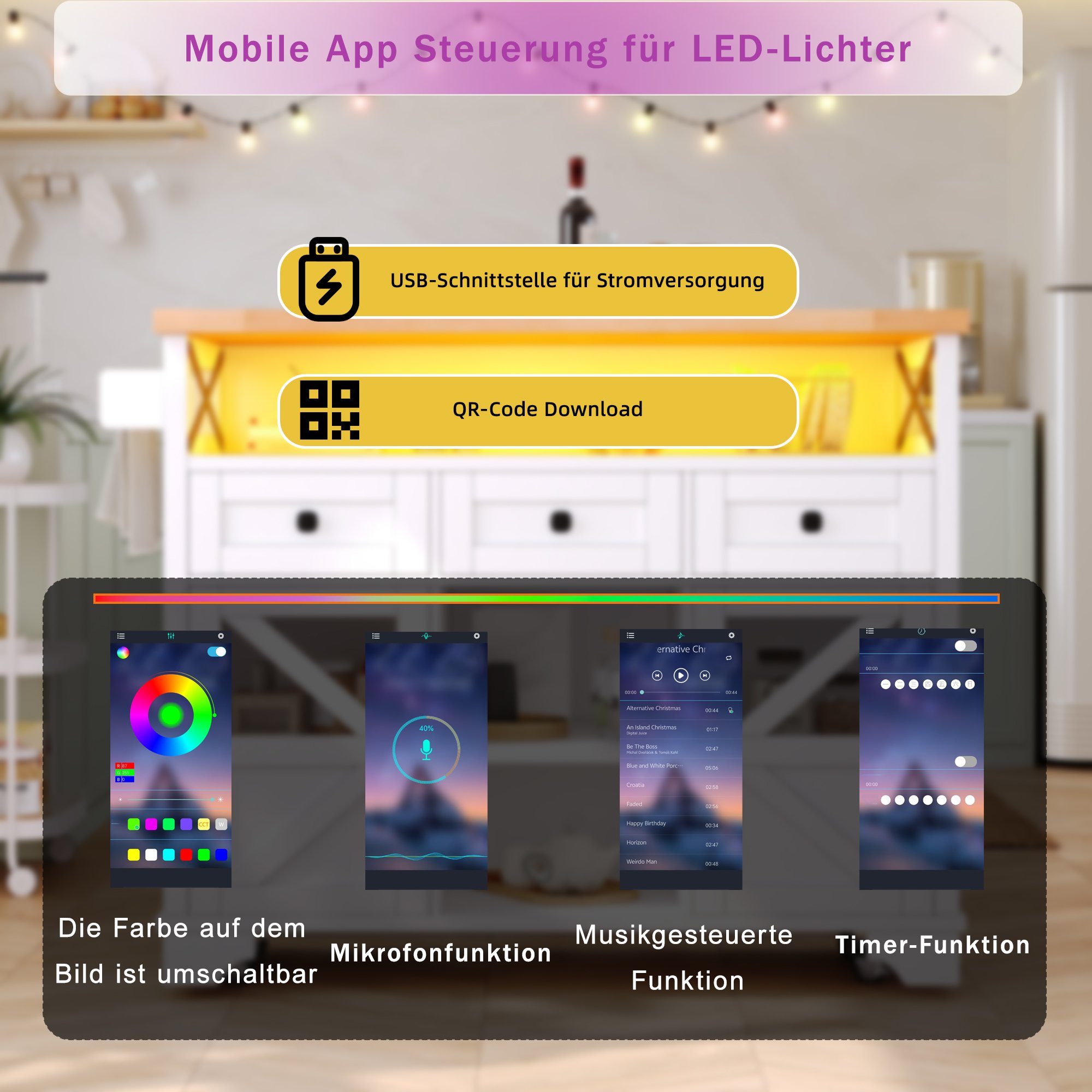 Éclairage LED intelligent