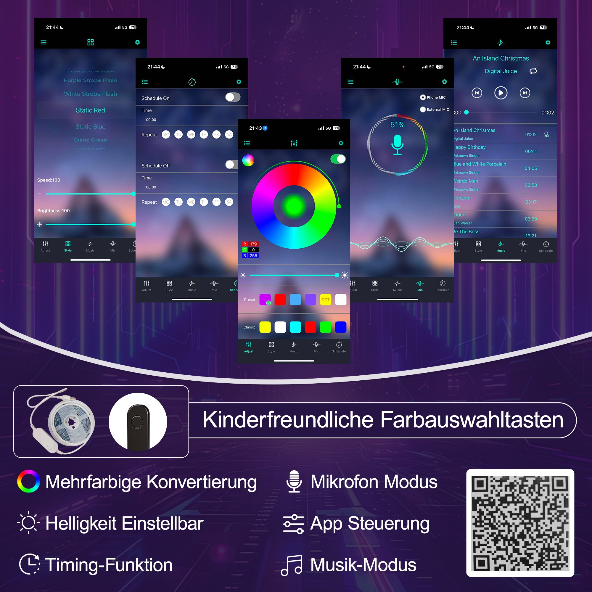 Éclairage LED intelligent