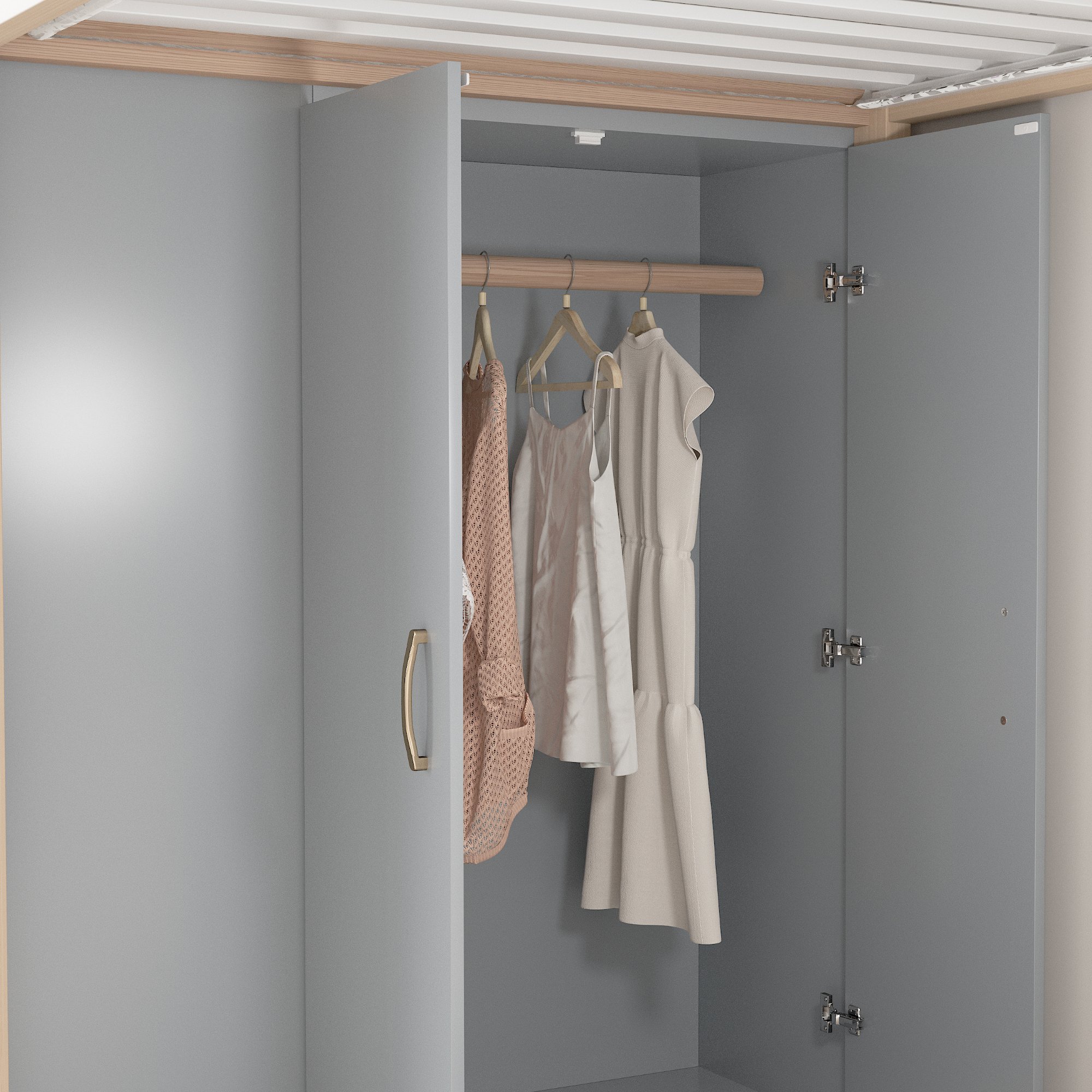 Un grand placard intégré pour un rangement optimal