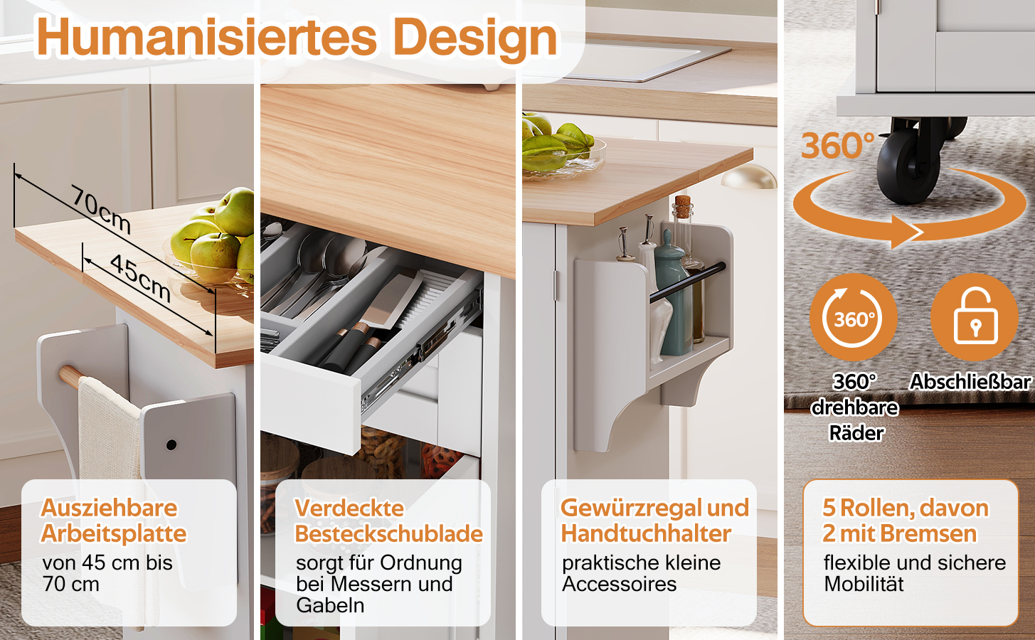 Plan de travail extensible