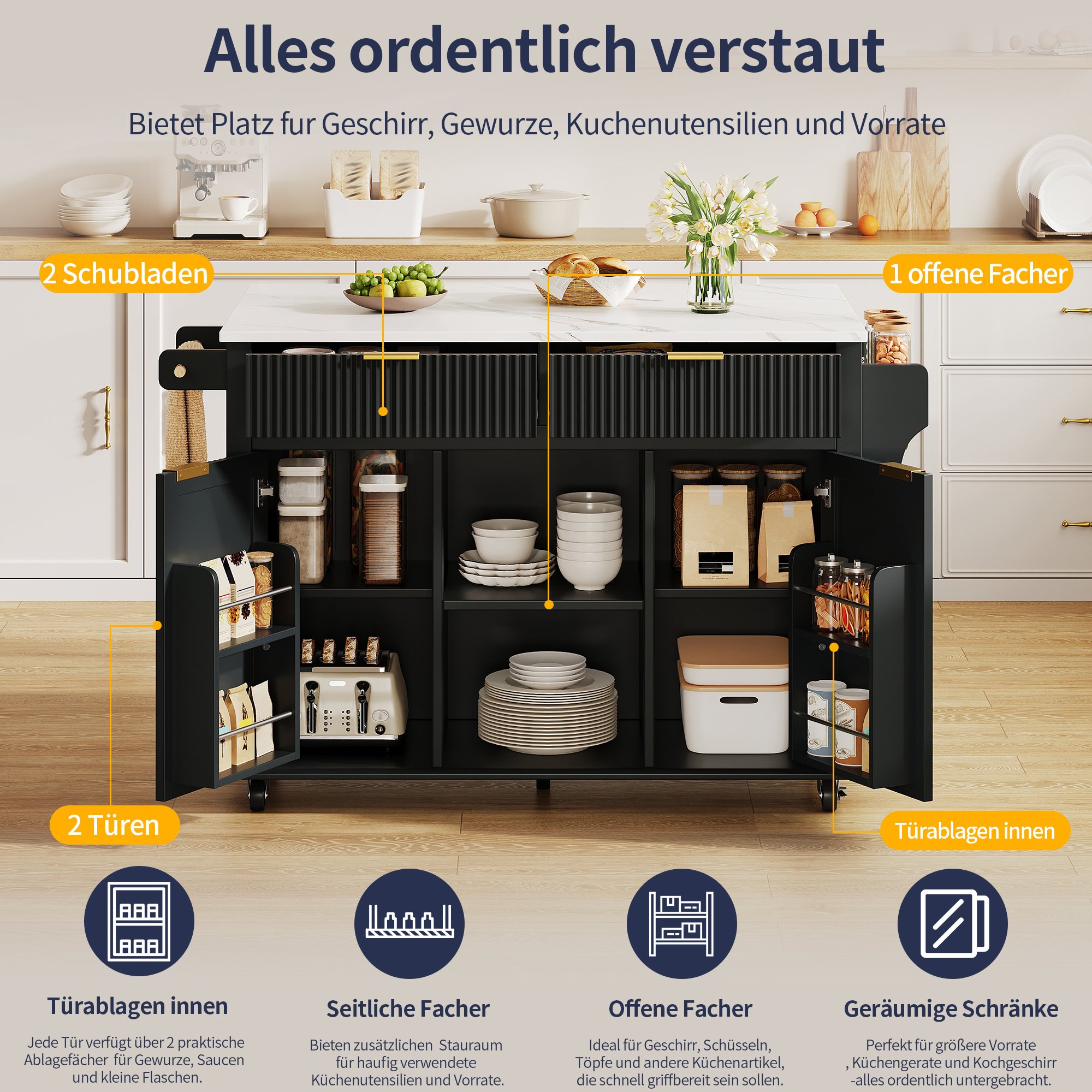 Un rangement spacieux et organisé