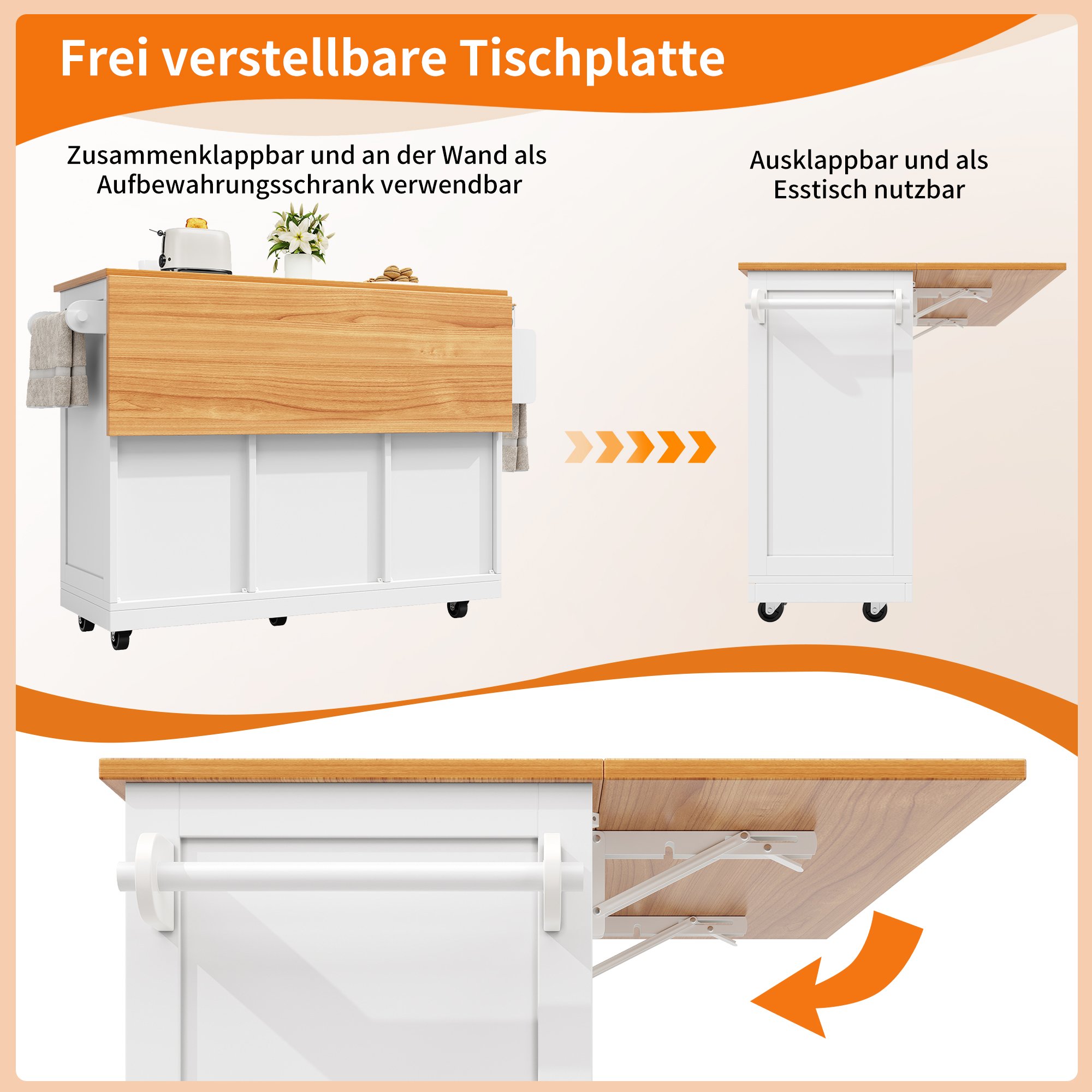 Plan de travail extensible