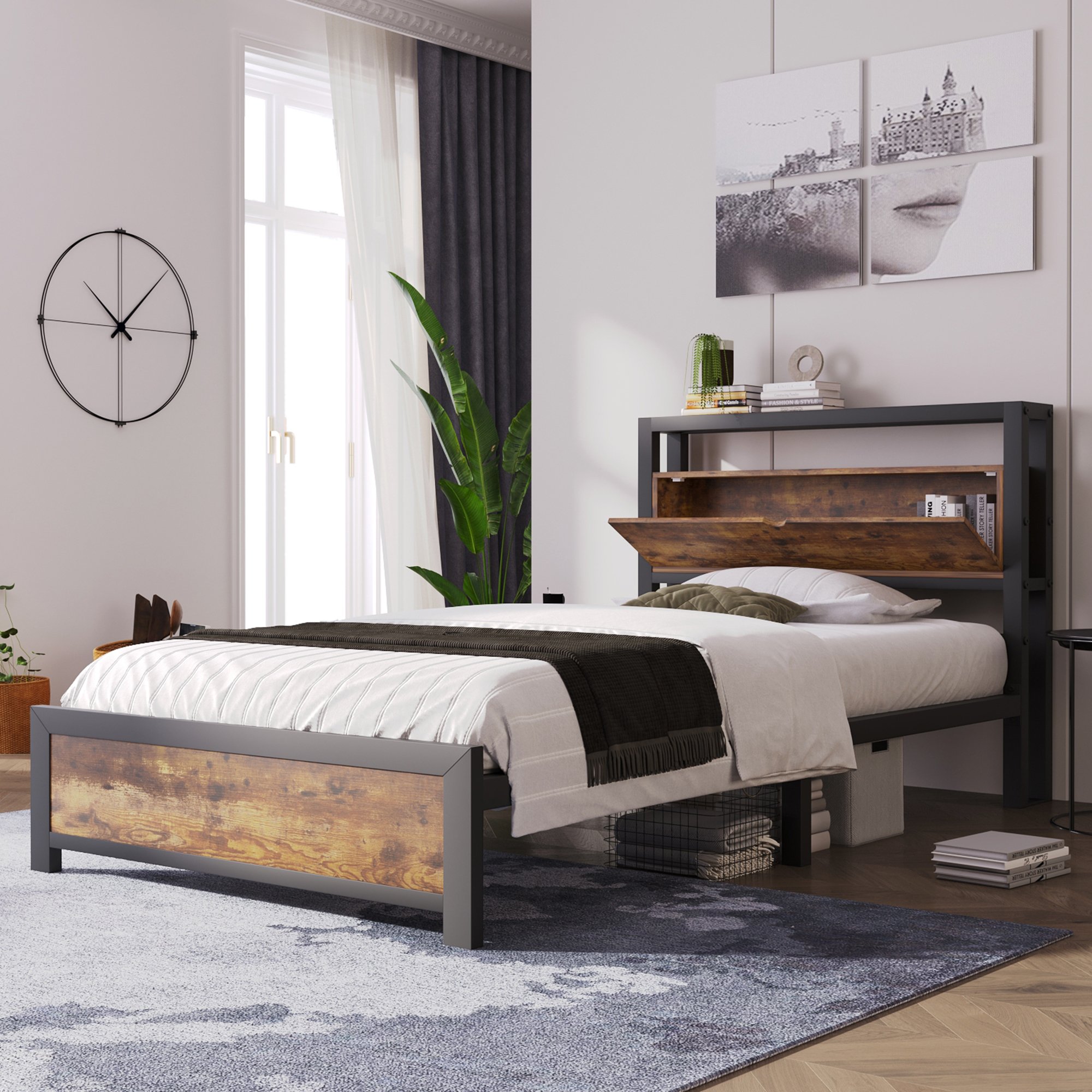 Espace de Rangement Sous le Lit