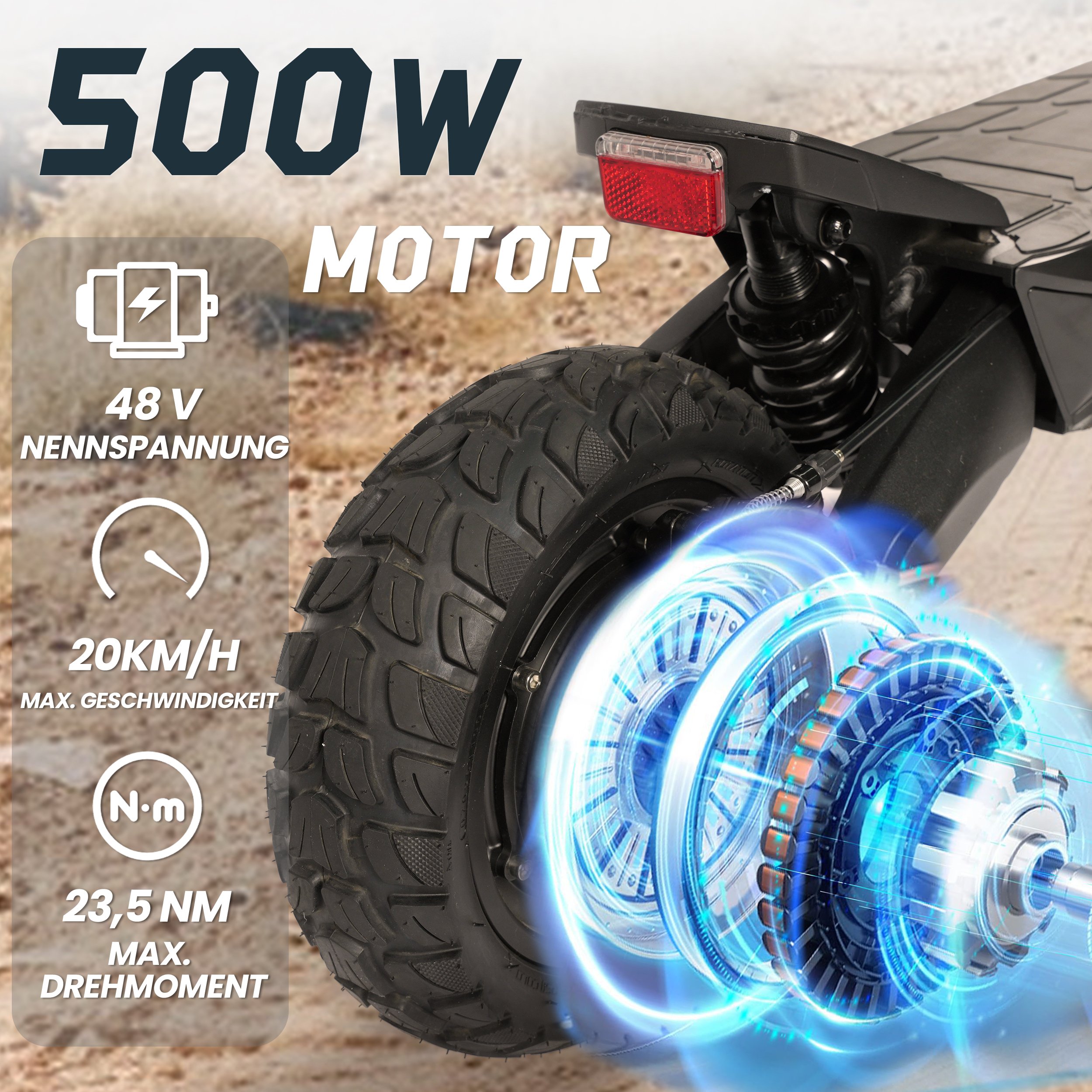 Trottinette électrique 10 pouces, 500W, 48V 720Wh, autonomie 80km, vitesse 20 km/h, pliable, poids 29 kg, pour adultes, ABE, noir