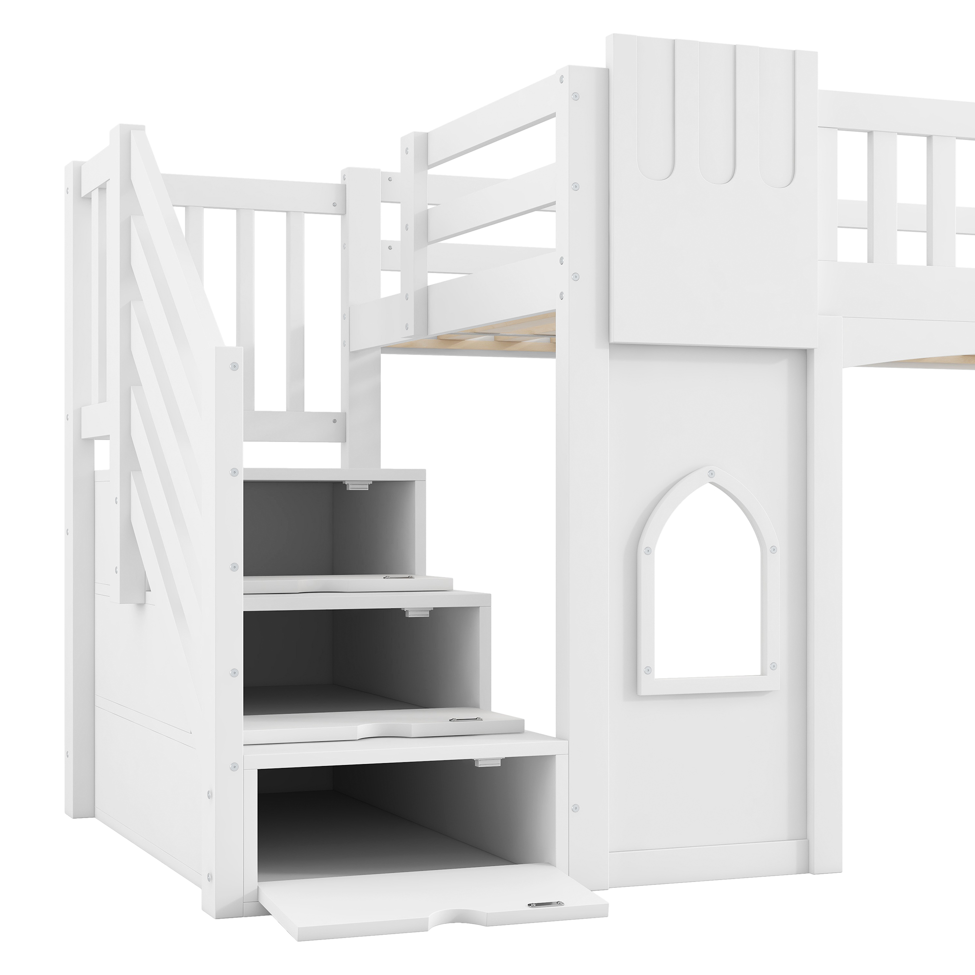 Escalier avec rangement intégré